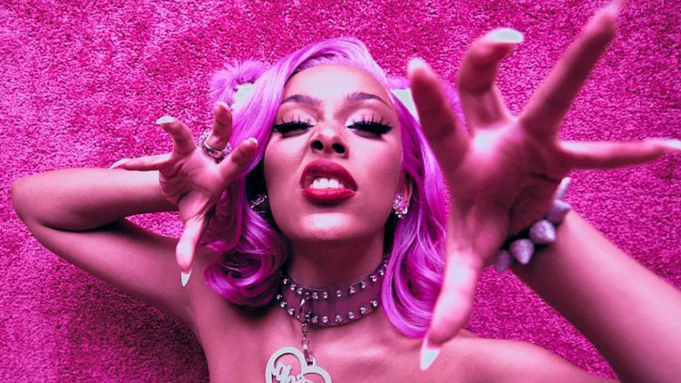 doja cat purple hair