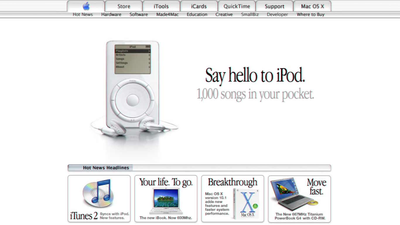 old ipod ad