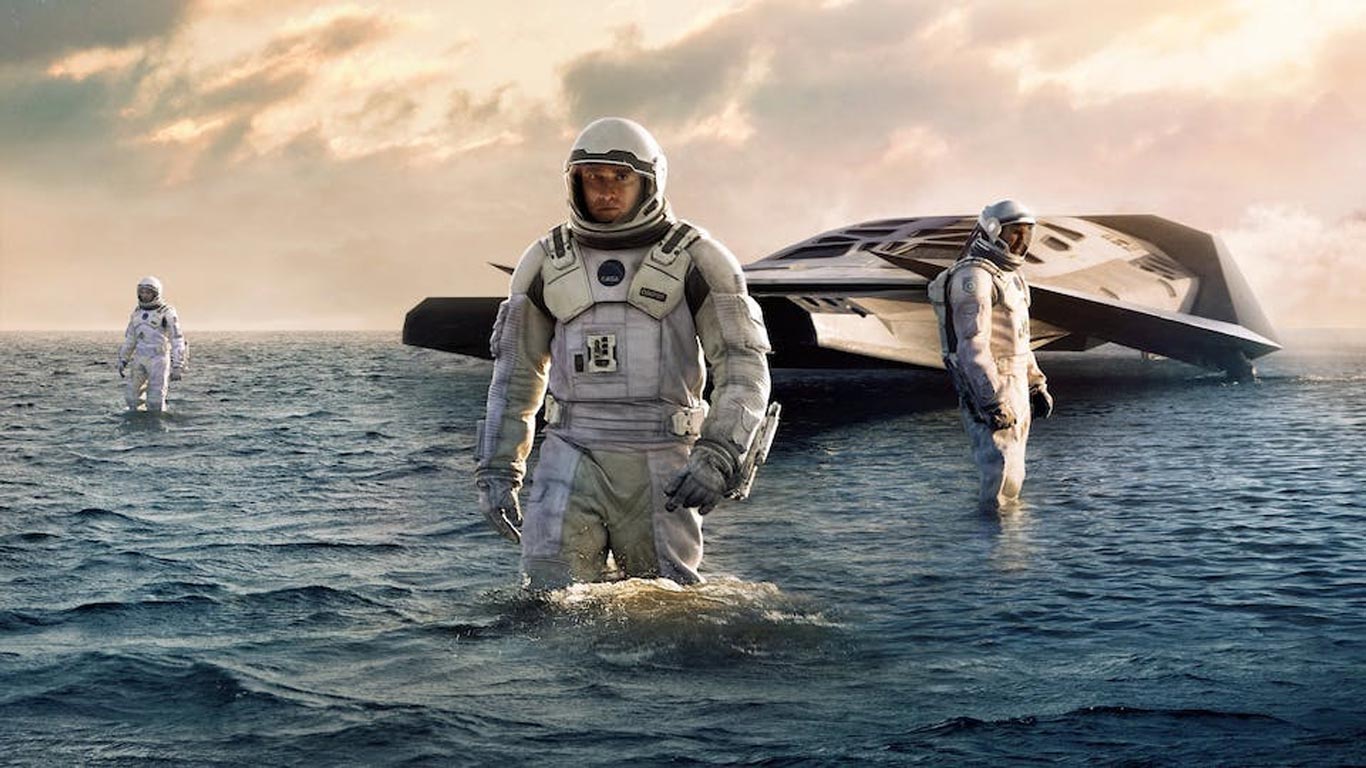 Interstellar movie water planet picture