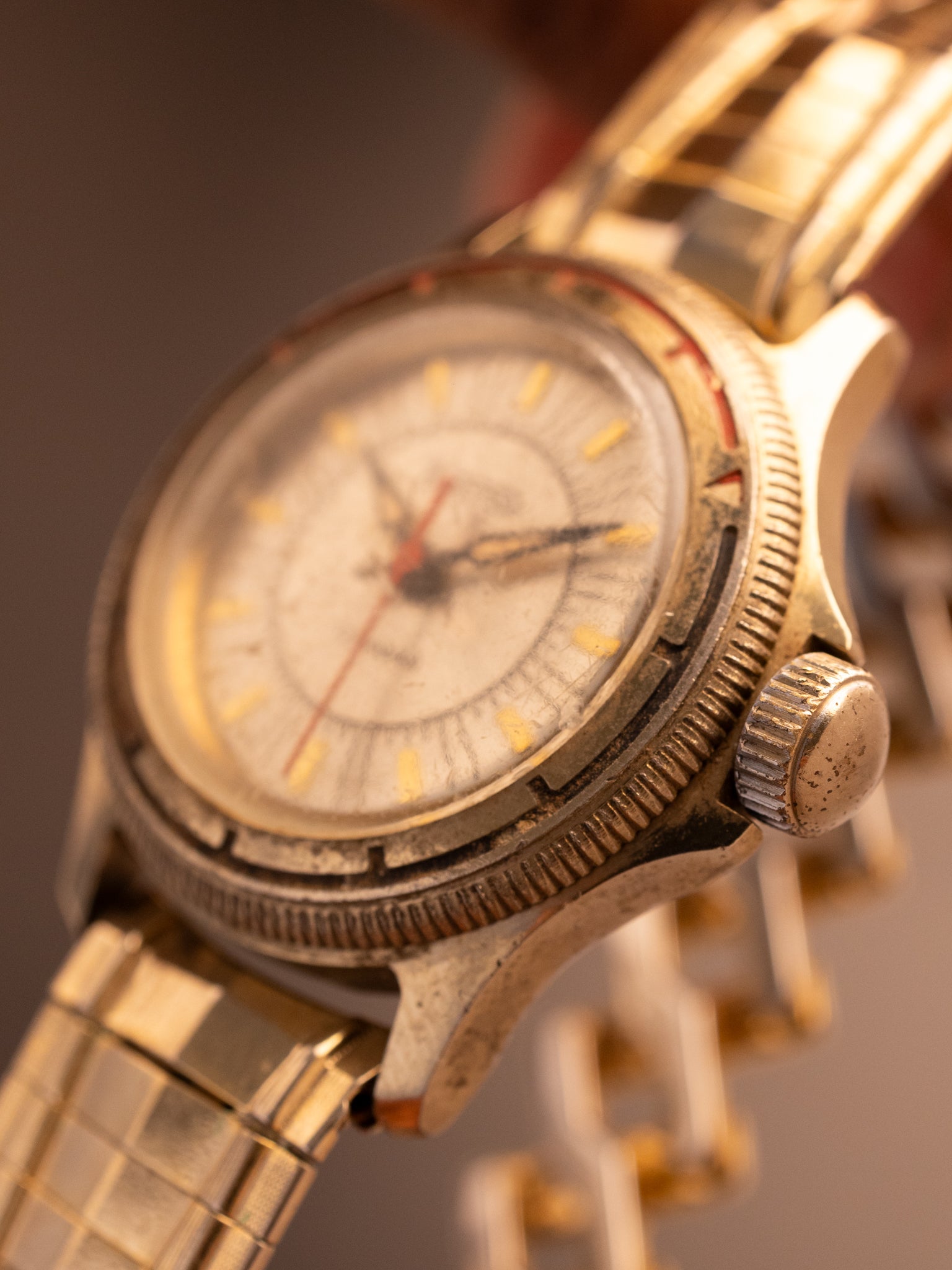 Vostok Amphibian Junior Gold Vintage Strap (Ref. 867111) (36mm; Manual)