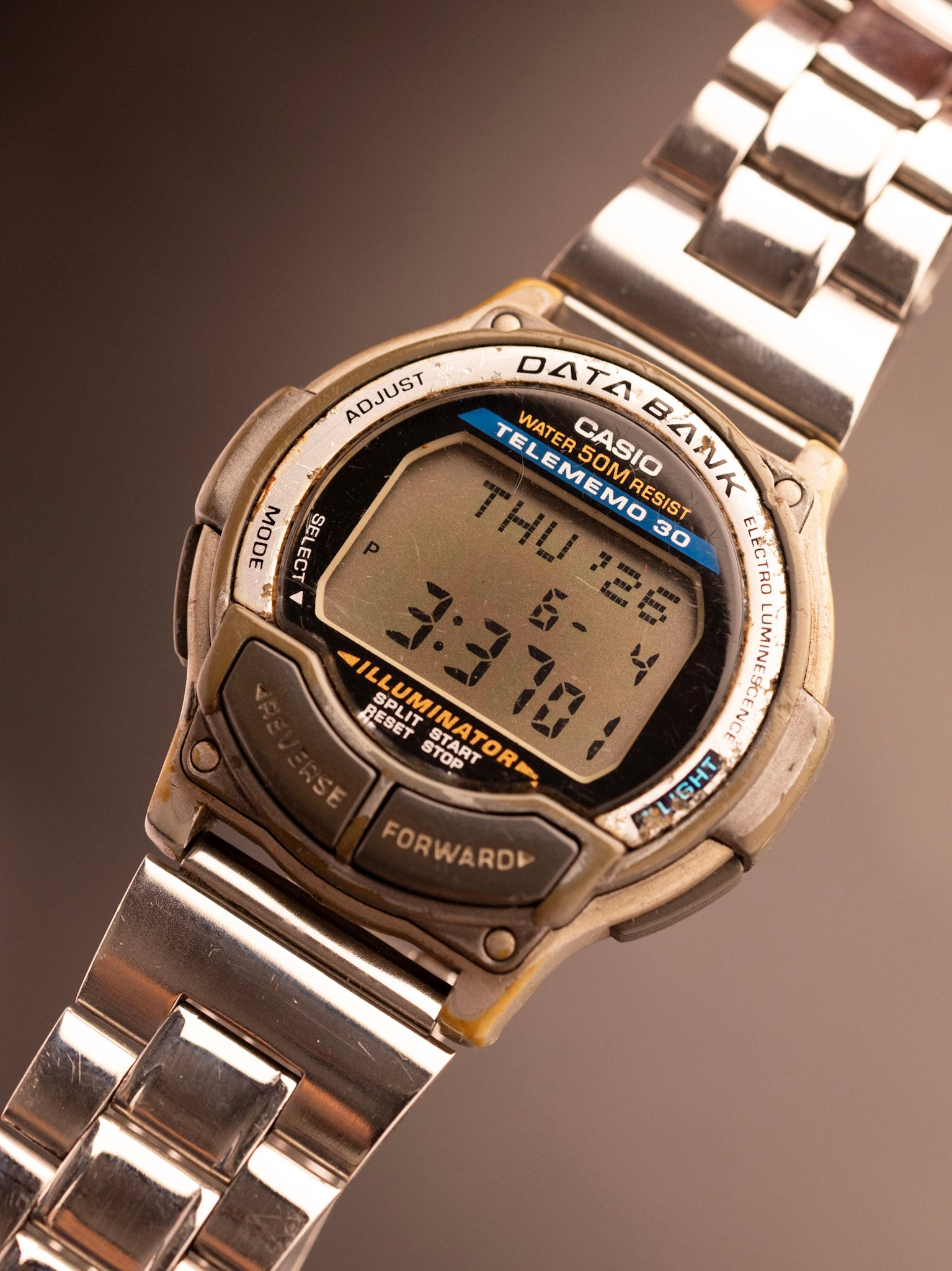Casio DB-34H Data Bank Illuminator (Ref. 1600) (42mm; Digital)