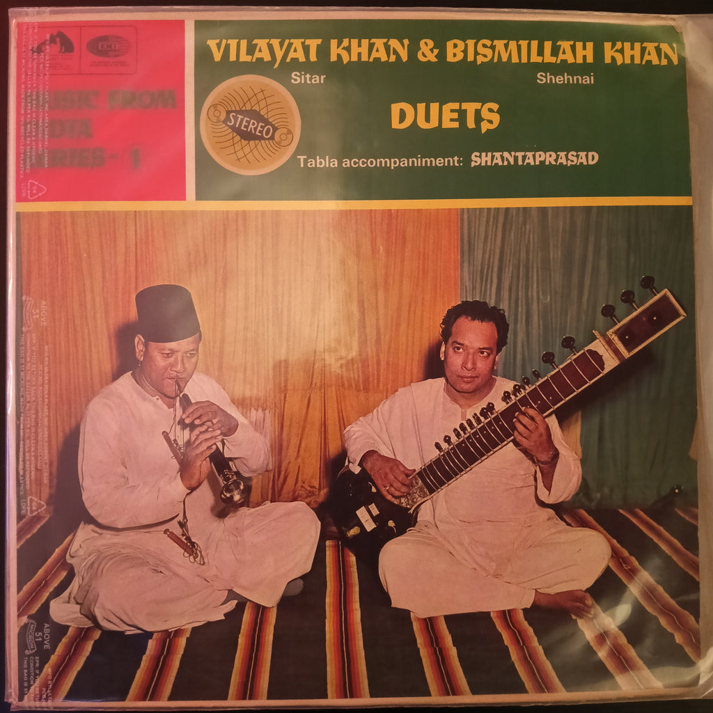 Vilayat Khan & Bismillah Khan, Shantaprasad – Duets (Used Vinyl - VG) NP Marketplace