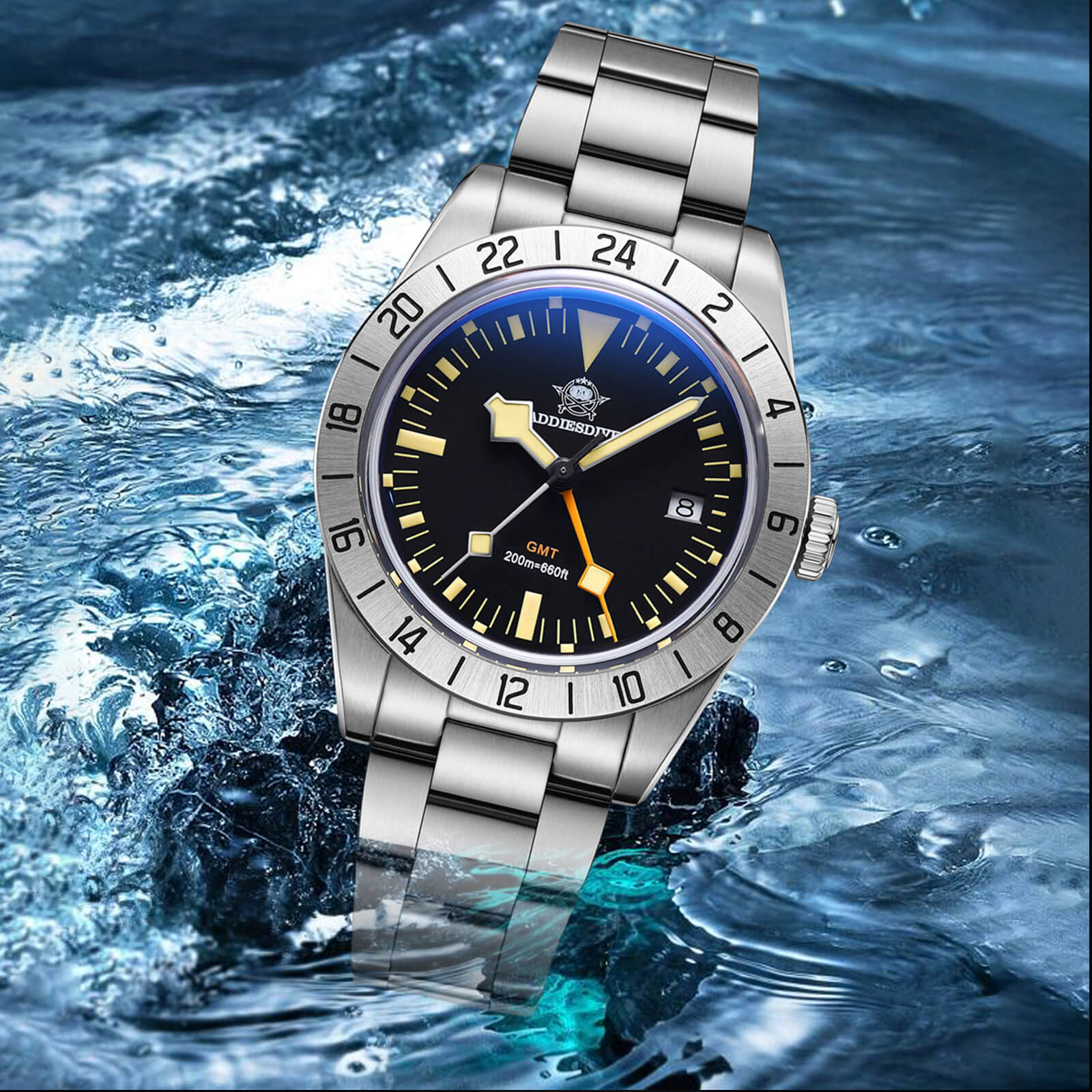 ★Holiday Sale★ADDIESDIVE 39mm BB GMT Quartz Watch RONDA515 Movement（AD2035/AD2036）