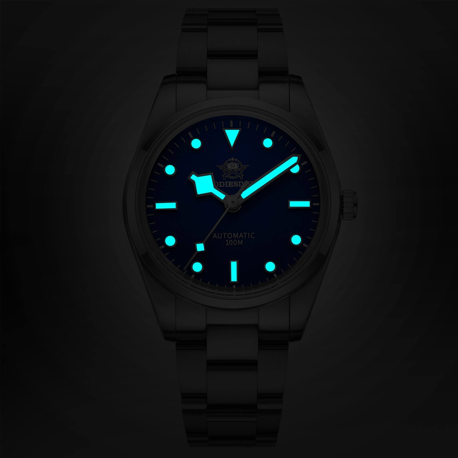 ADDIESDIVE 39mm Domed Crystal Explore Watch 100M (AD2113)