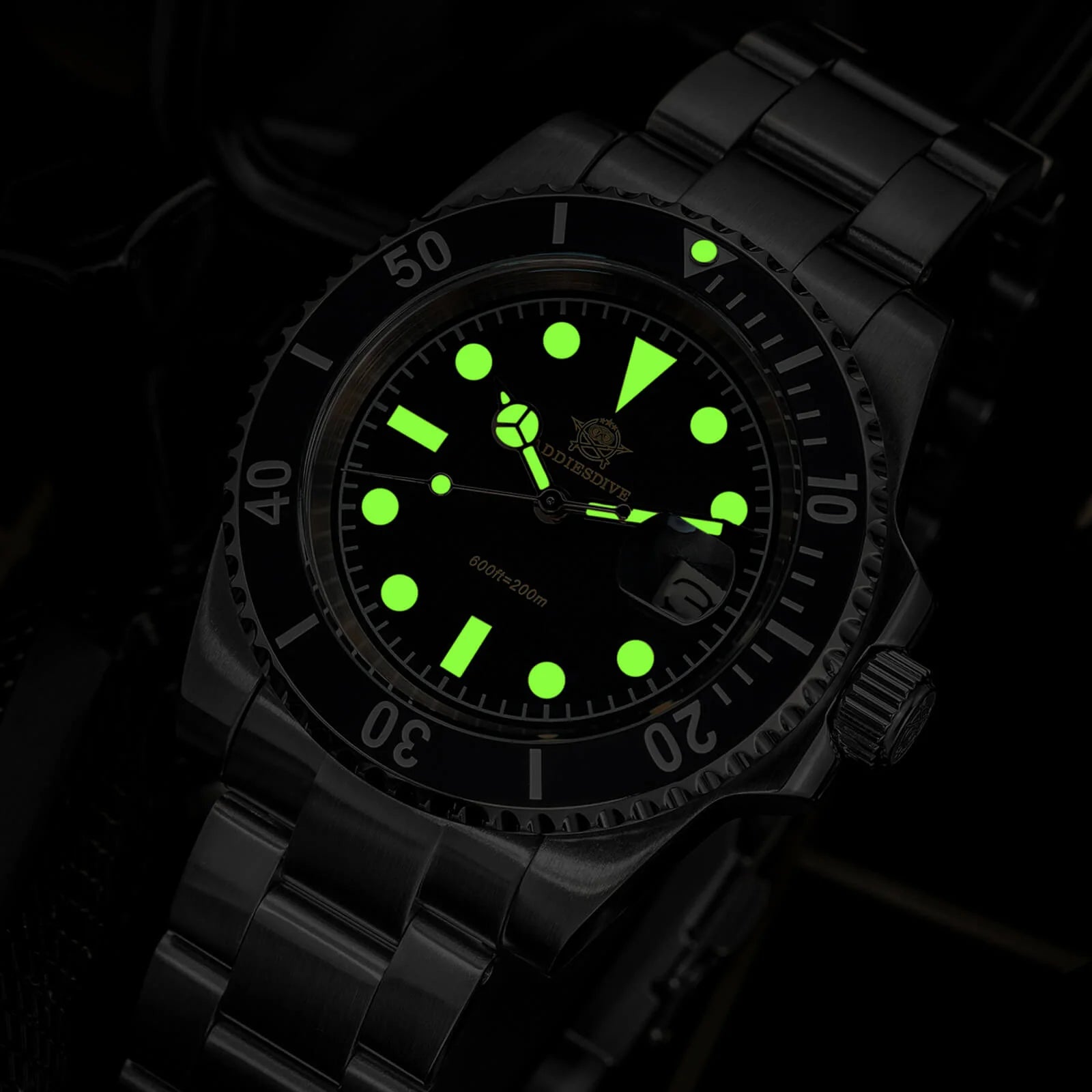 ADDIESDIVE 41mm Retro Sub Quartz Watch AD2054