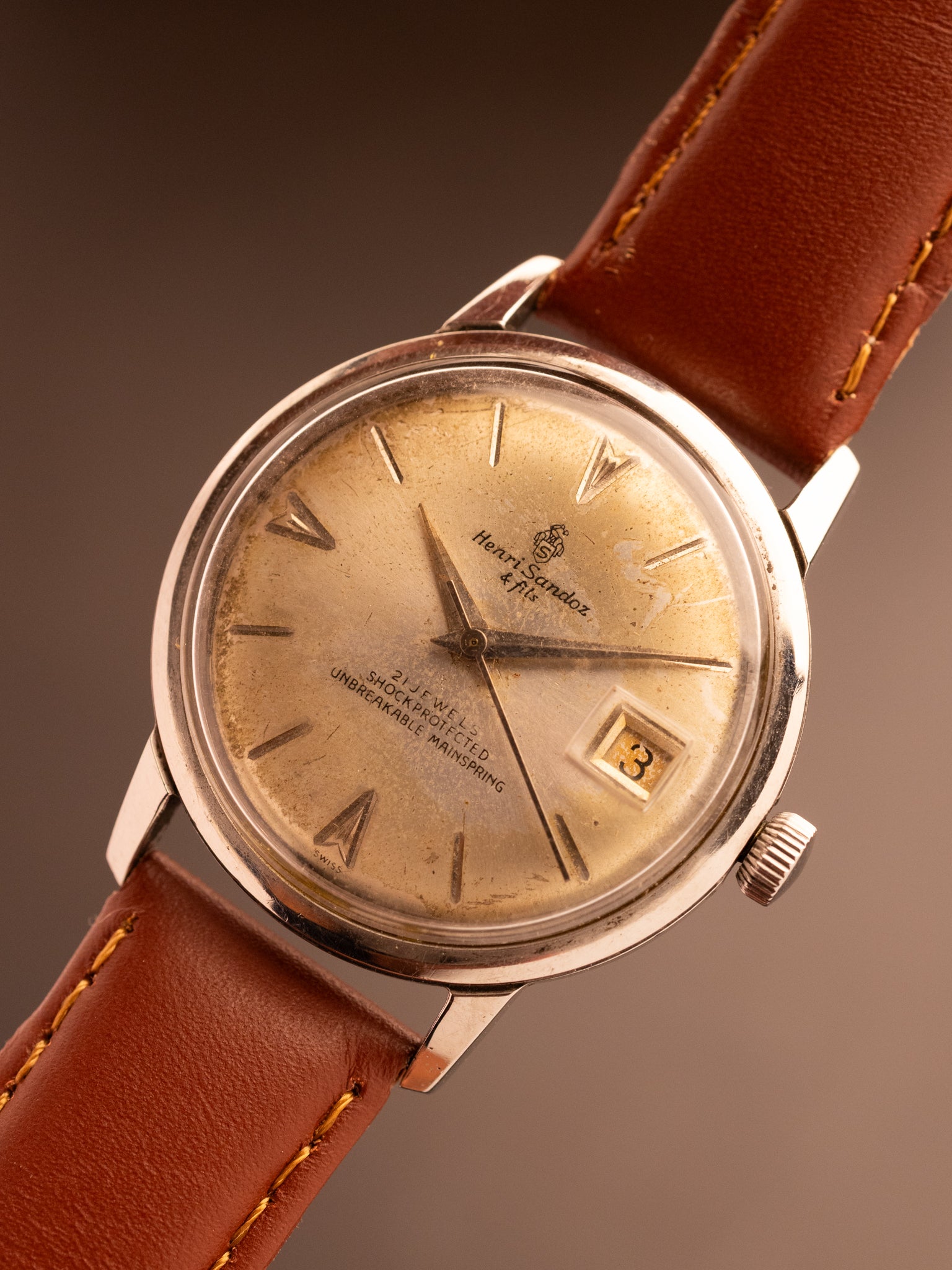 Henri Sandoz (Ref. 762Y-79-2) (38mm; Manual)