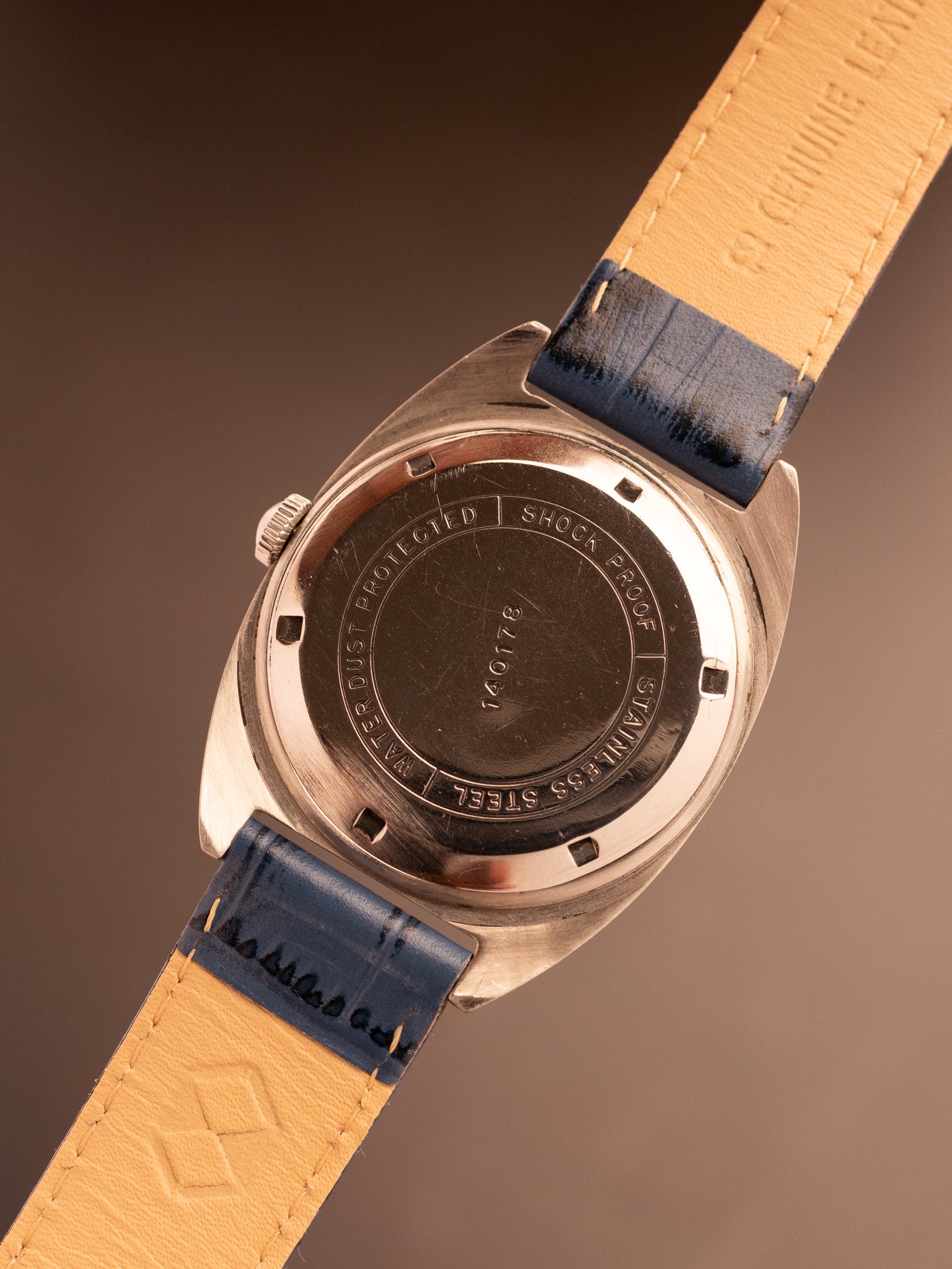 HMT Jawahar Cream White Dial Blue Strap (Ref. 140178) (35mm; Manual)