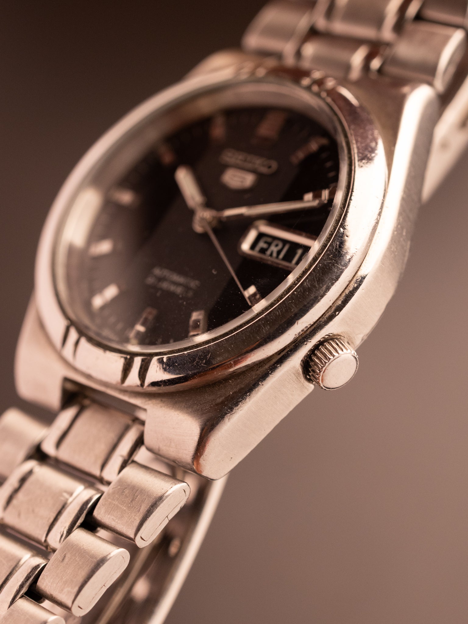 Seiko 5 JDM (Ref. 7S26-01H0) (34mm; Automatic) (Rare; Replaced Back Crystal)