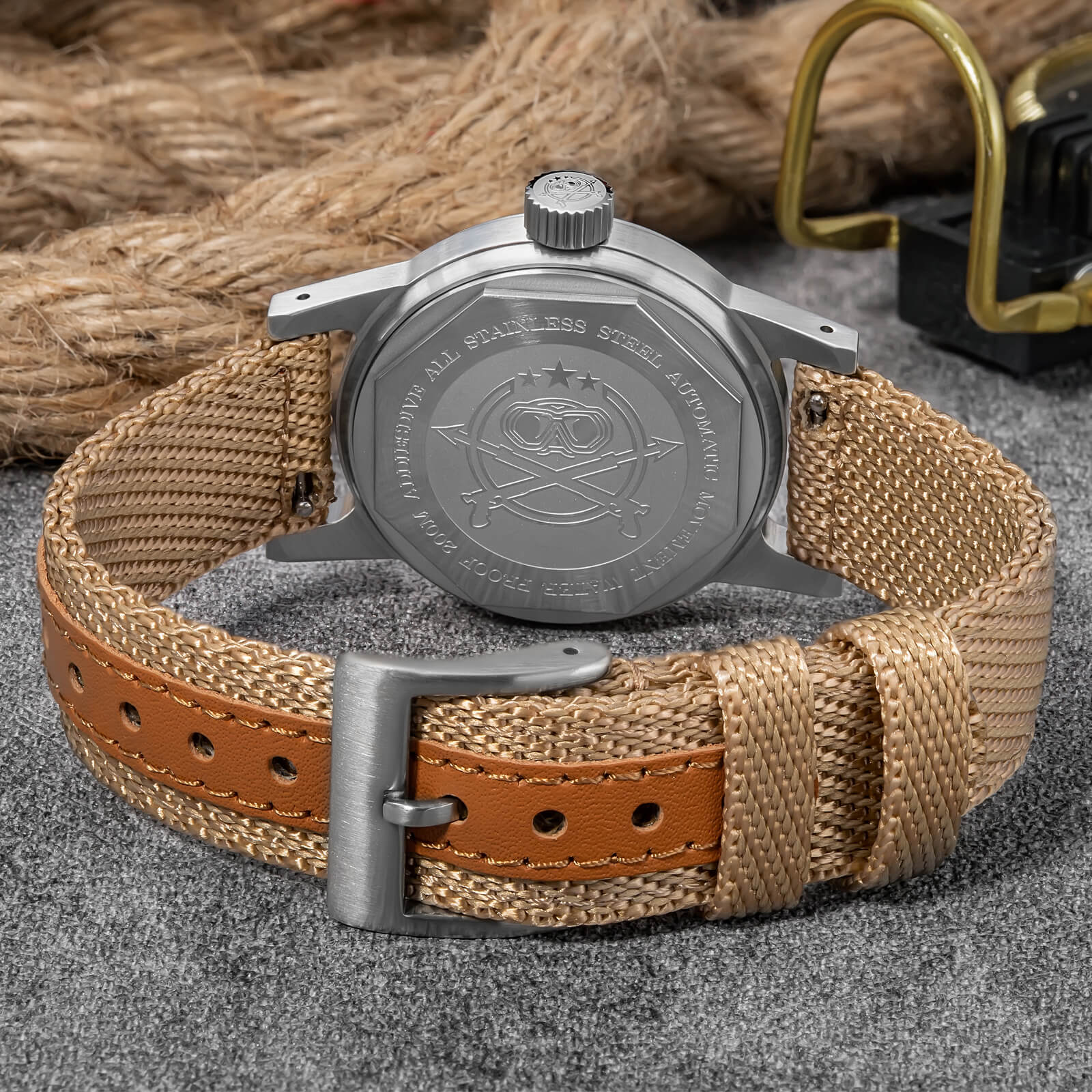 ADDIESDIVE 36mm Vintage Mechanical Watch AD2076