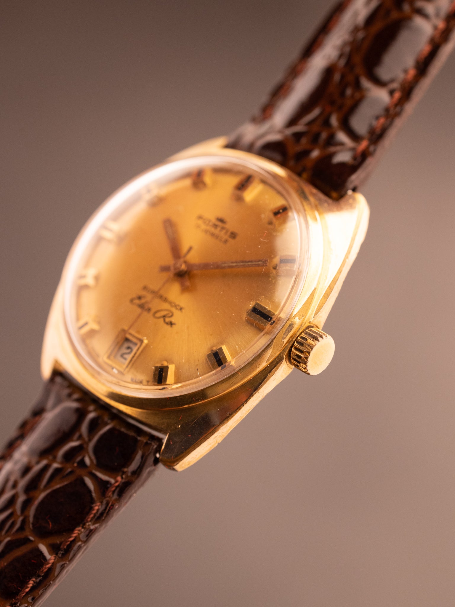 Fortis Eden Roc Super Mint Conditon 30 micron Gold Plated (Ref. 10 1919) (33mm; Manual) Rare