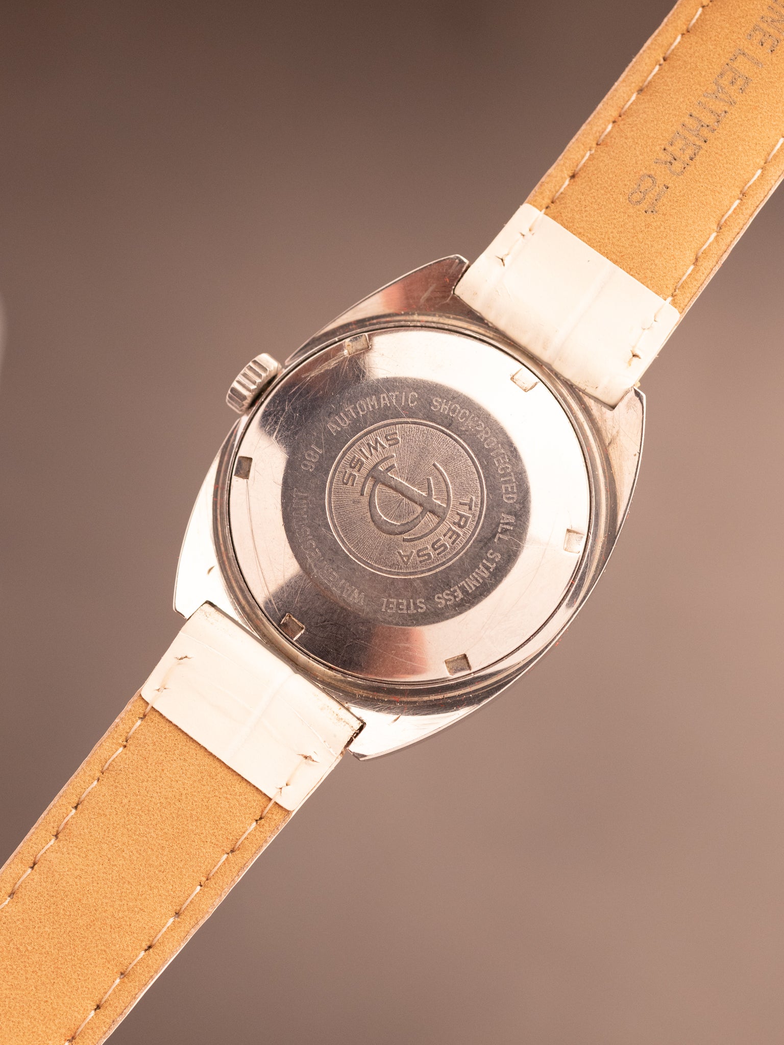 Tressa Laser Beam TV Dial White Strap (Ref. 186) (36mm; Automatic)