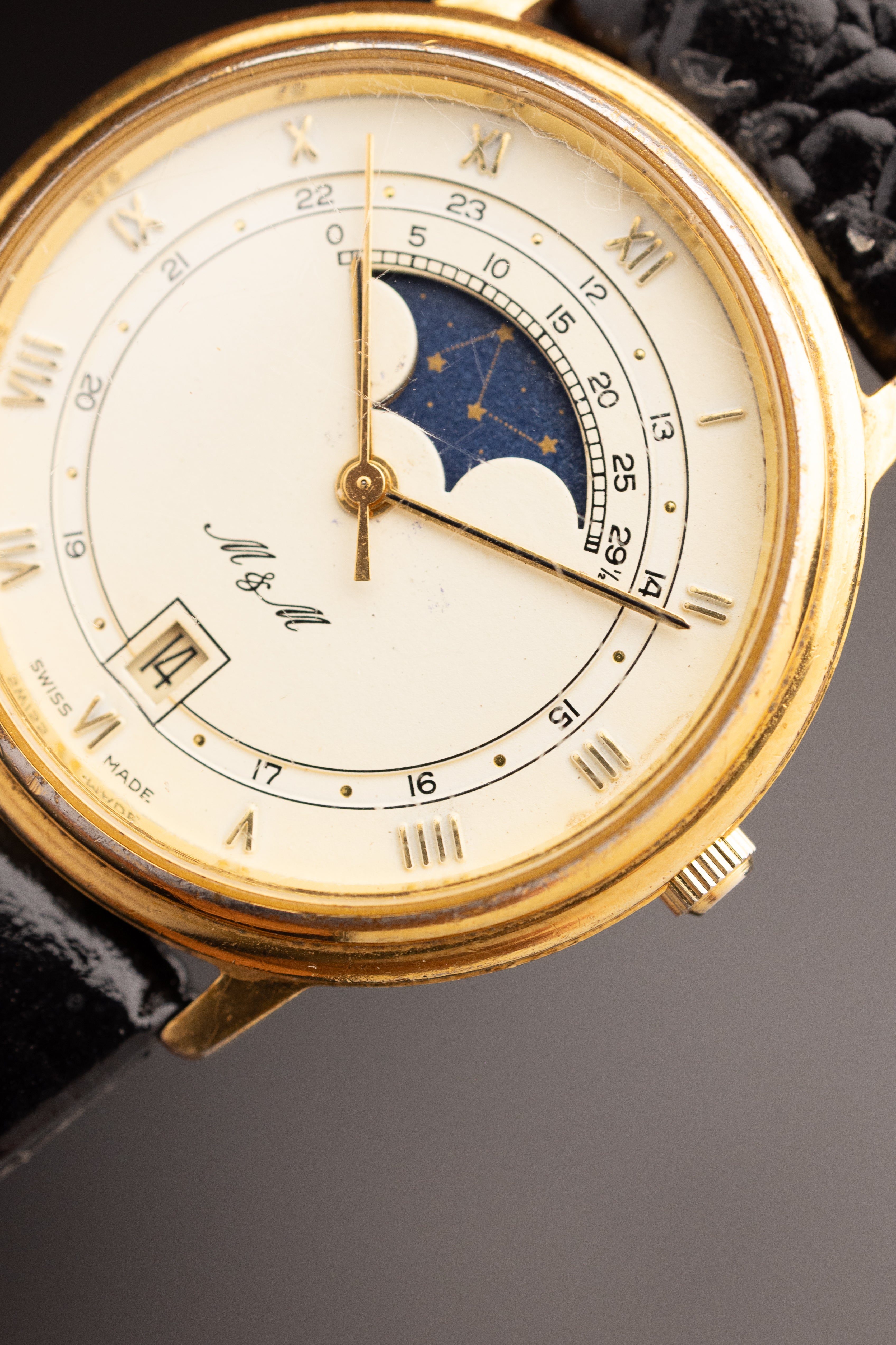 M&M Moonphase Dater (Ref. Unknown) (34mm; Quartz) (Very Rare)