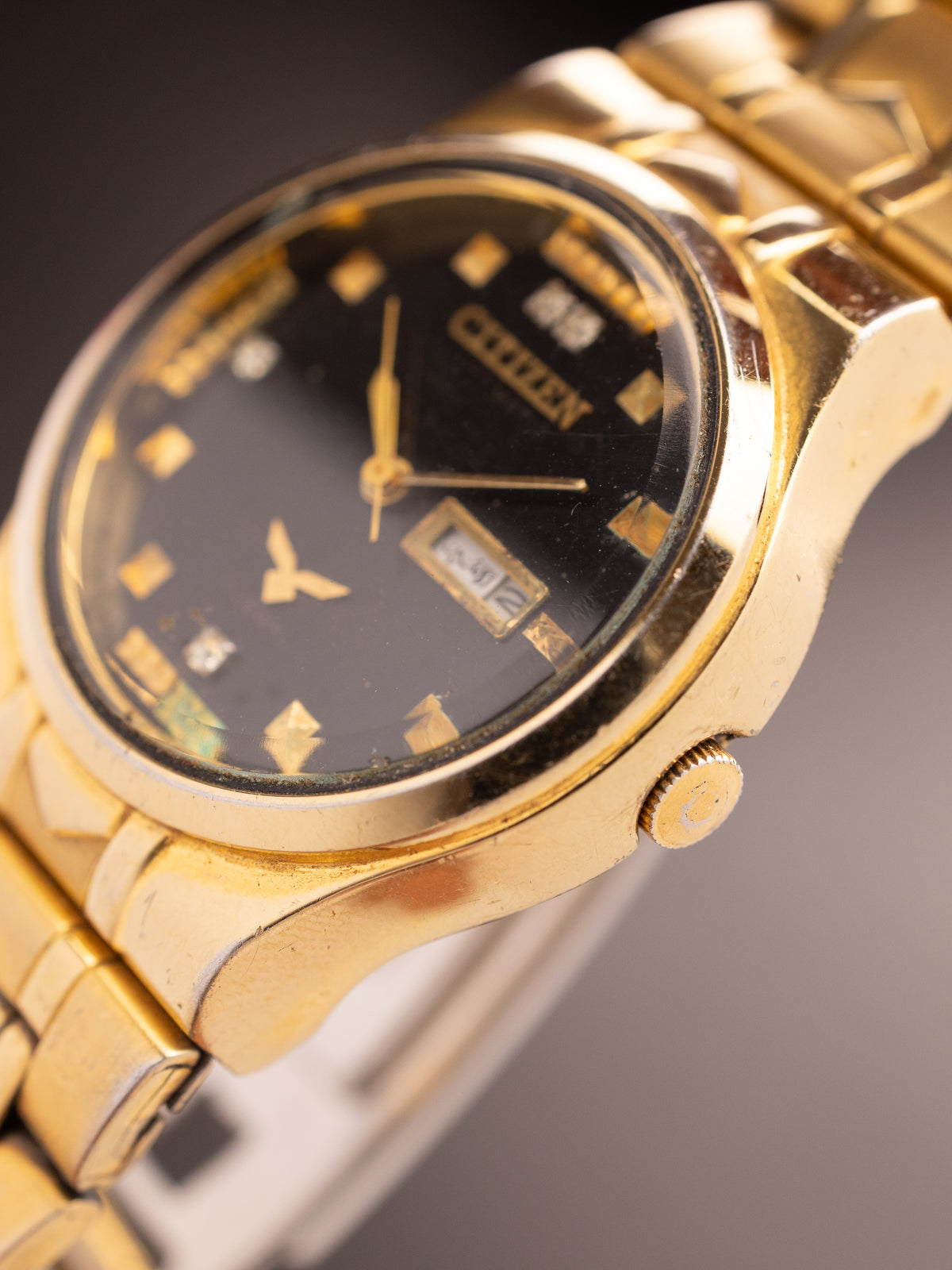 Citizen Golden Eagle Gold 090461 (Ref. 4-R16166 RC) (32mm; Automatic) (Rare)