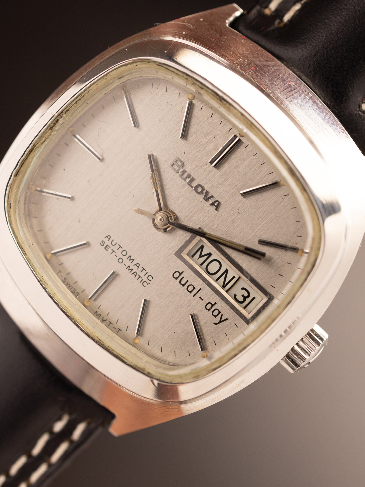 Bulova Set-O-Matic Dual Day Mint (Ref. N7) (33mm; Automatic) (Rare)
