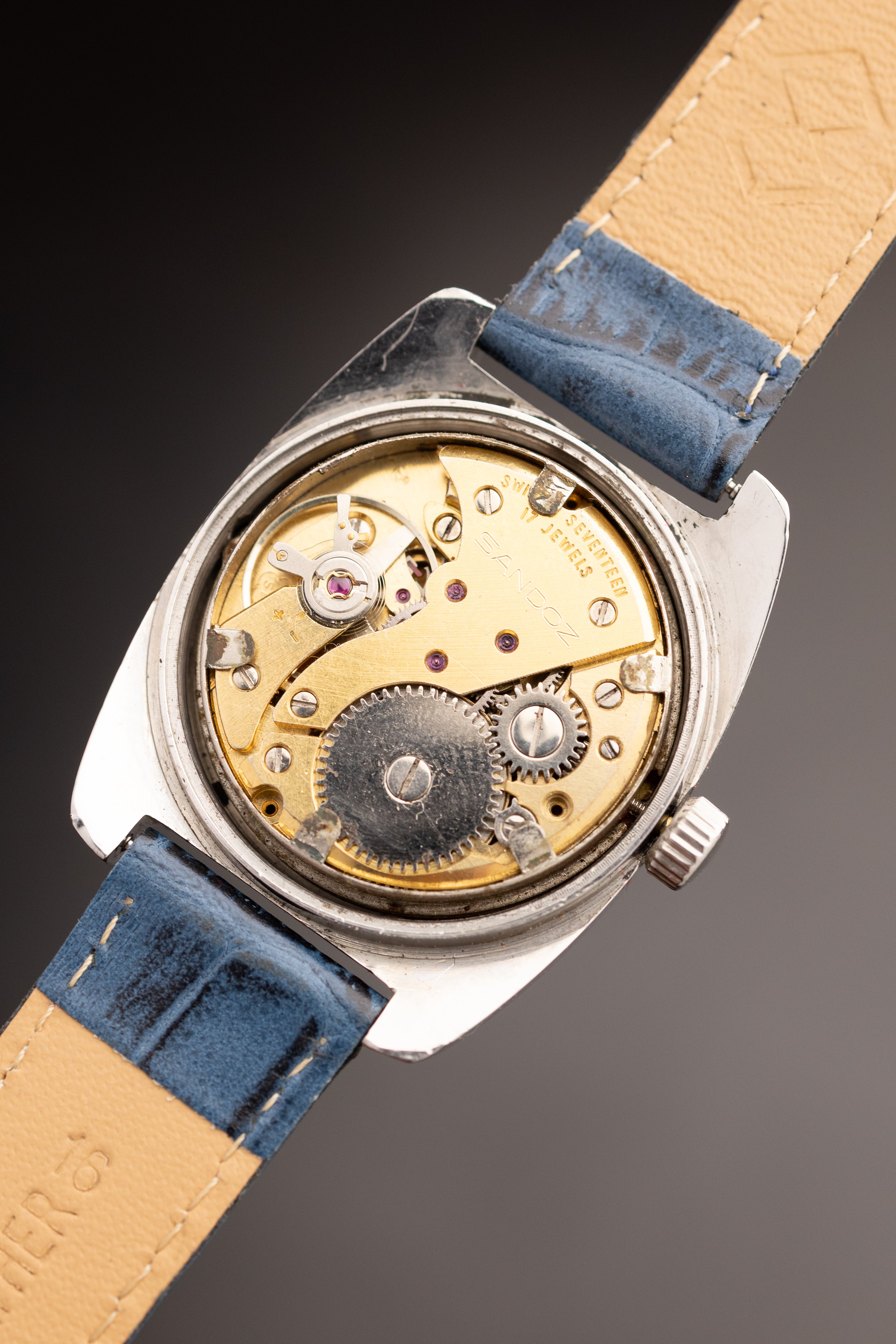Henri Sandoz & Fils Blue (Ref. 1761Y-88) (32mm; Manual) (Rare)