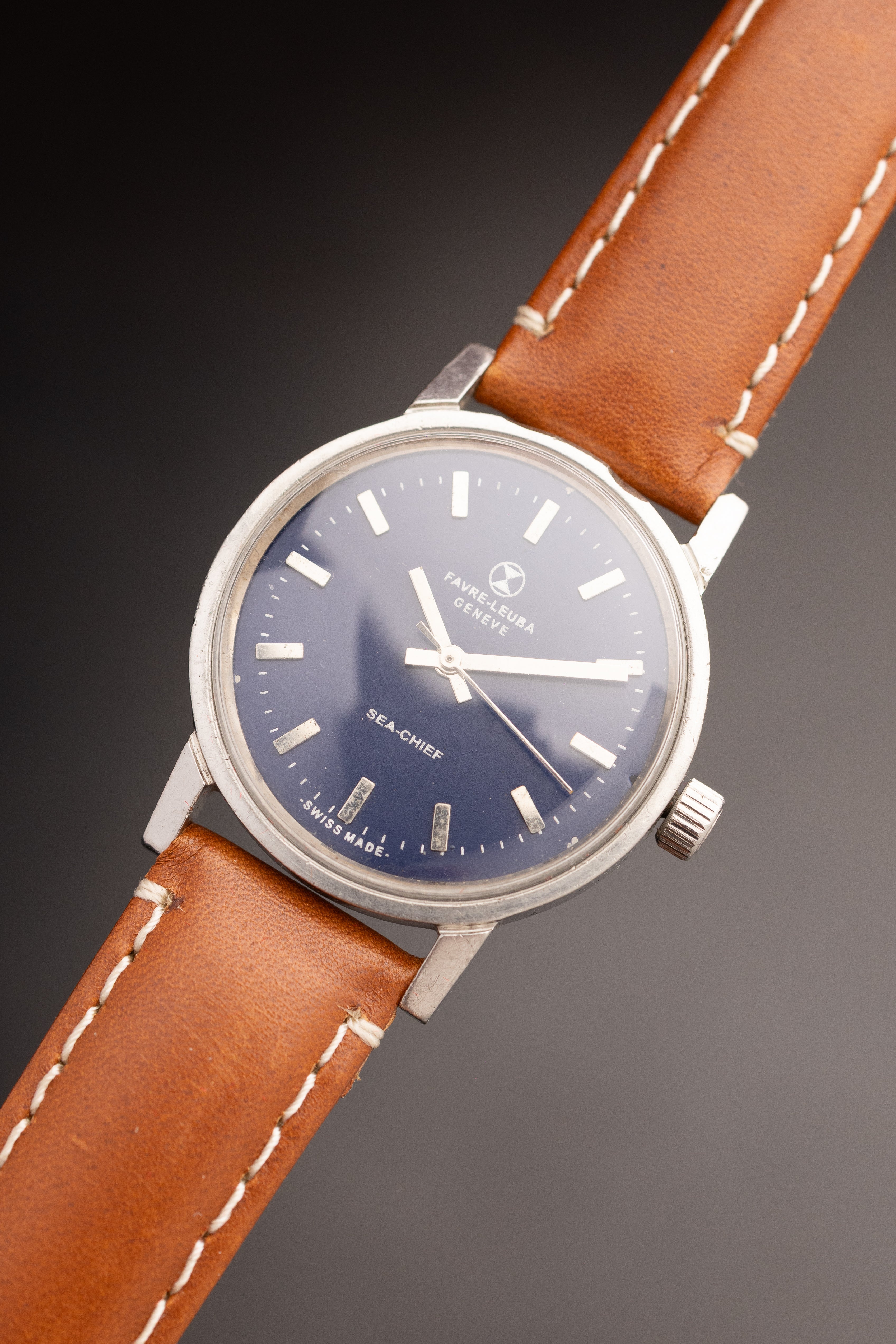 Favre Leuba Sea Chief Blue (Ref. 81073) (34mm; Manual)