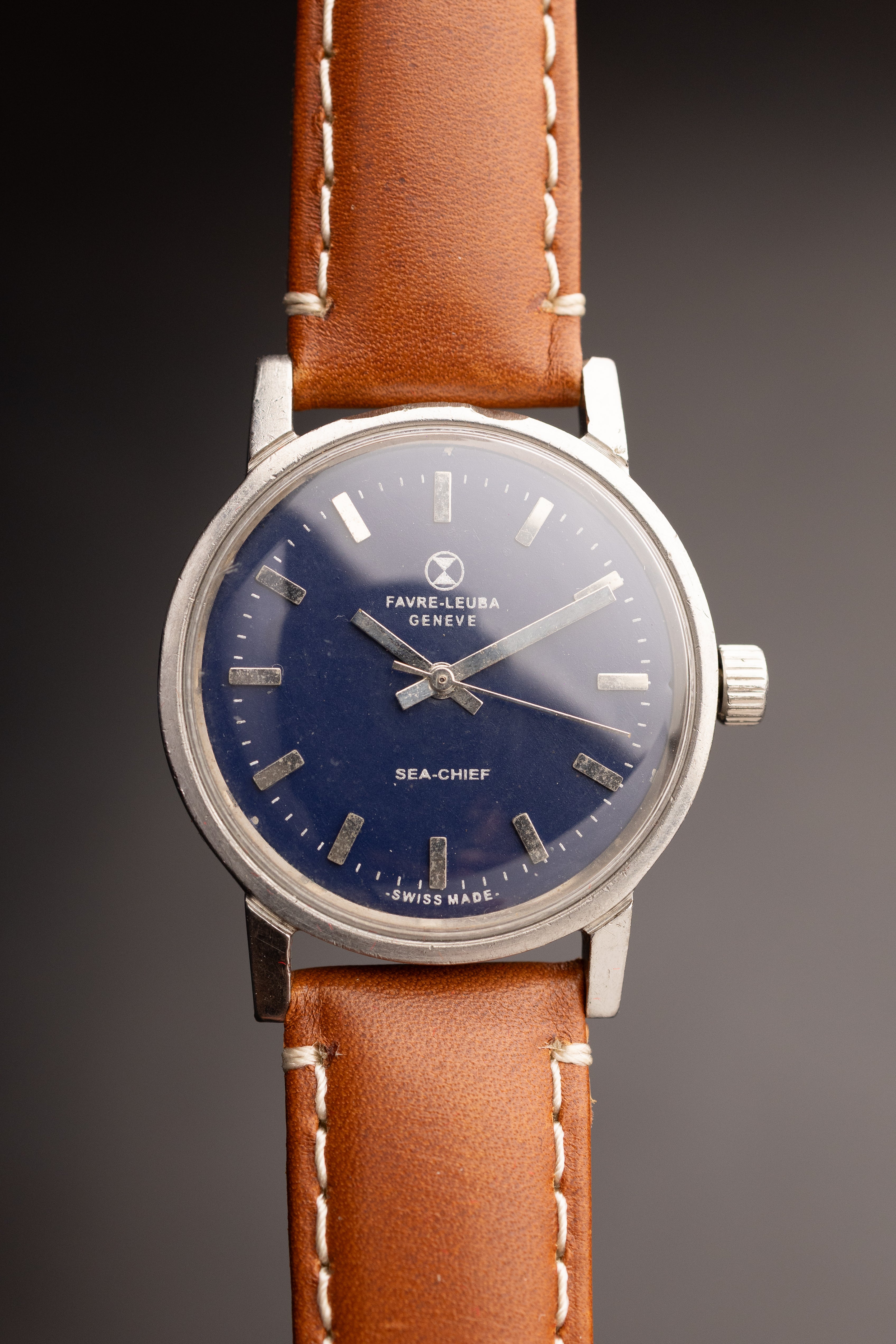 Favre Leuba Sea Chief Blue (Ref. 81073) (34mm; Manual)
