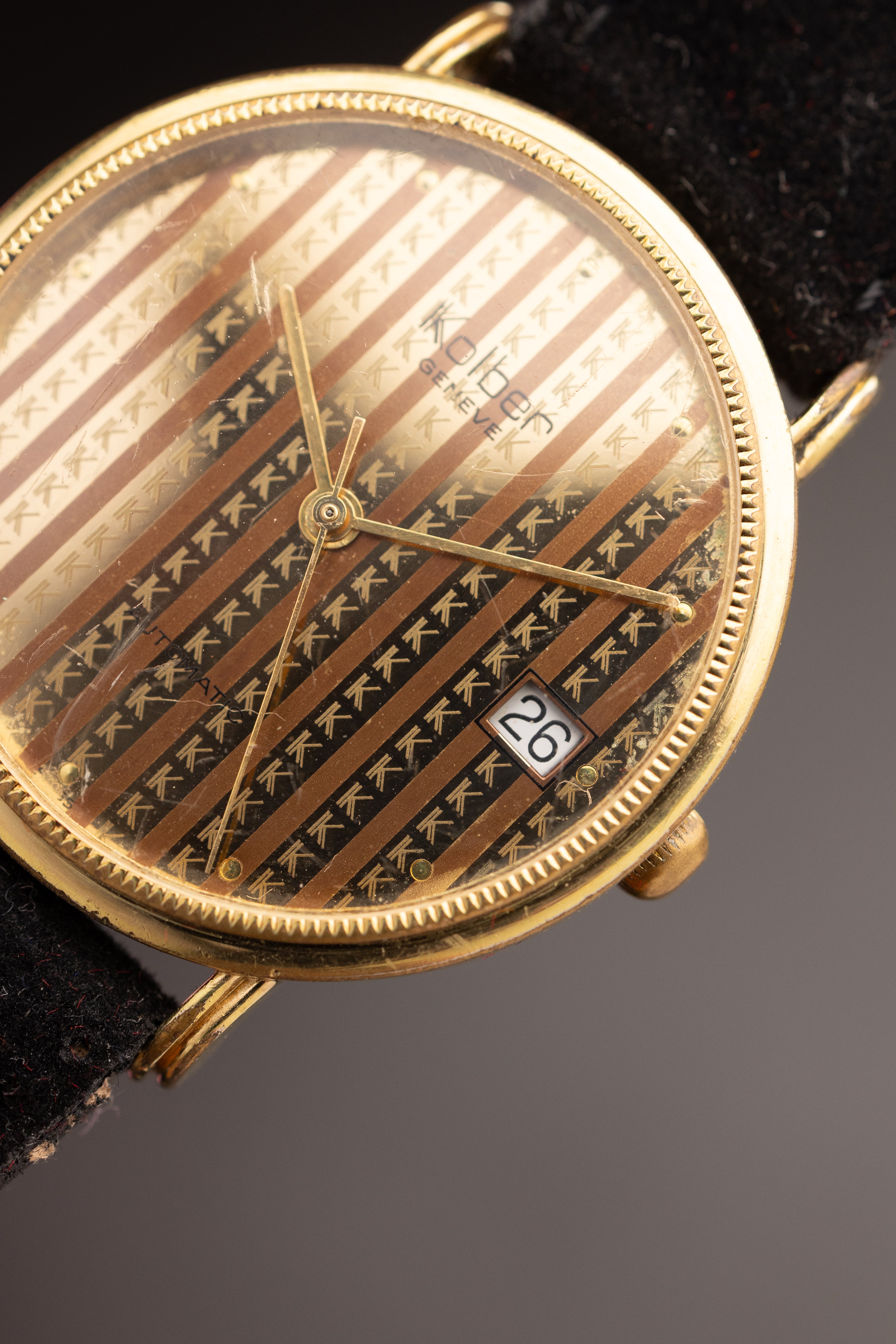 Kolber Genev Gold 3D Dial (Ref. GA 2824 02) (32mm; Automatic) (Very Rare)
