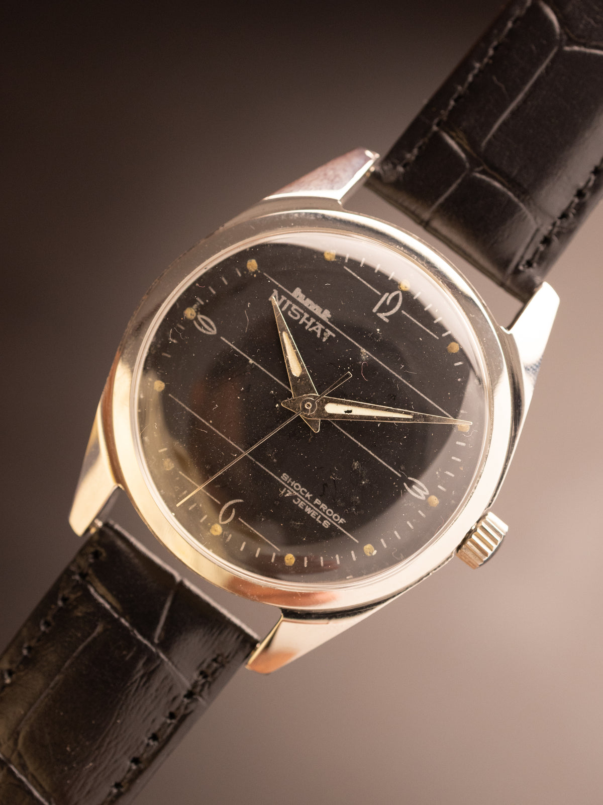 HMT Nishat Notebook Black Dial Black Strap Super Mint Rare ( 140171 )
