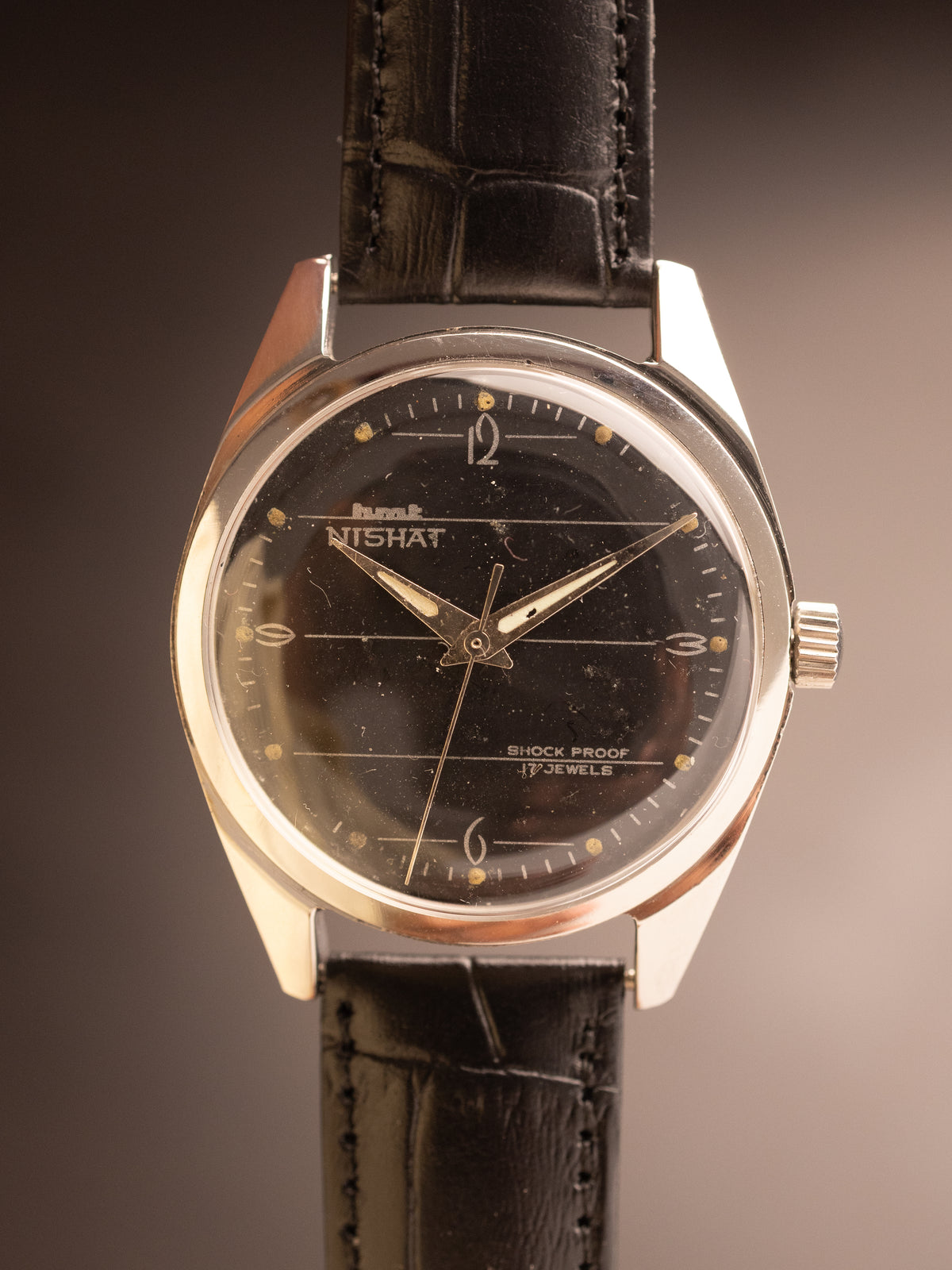 HMT Nishat Notebook Black Dial Black Strap Super Mint Rare ( 140171 )