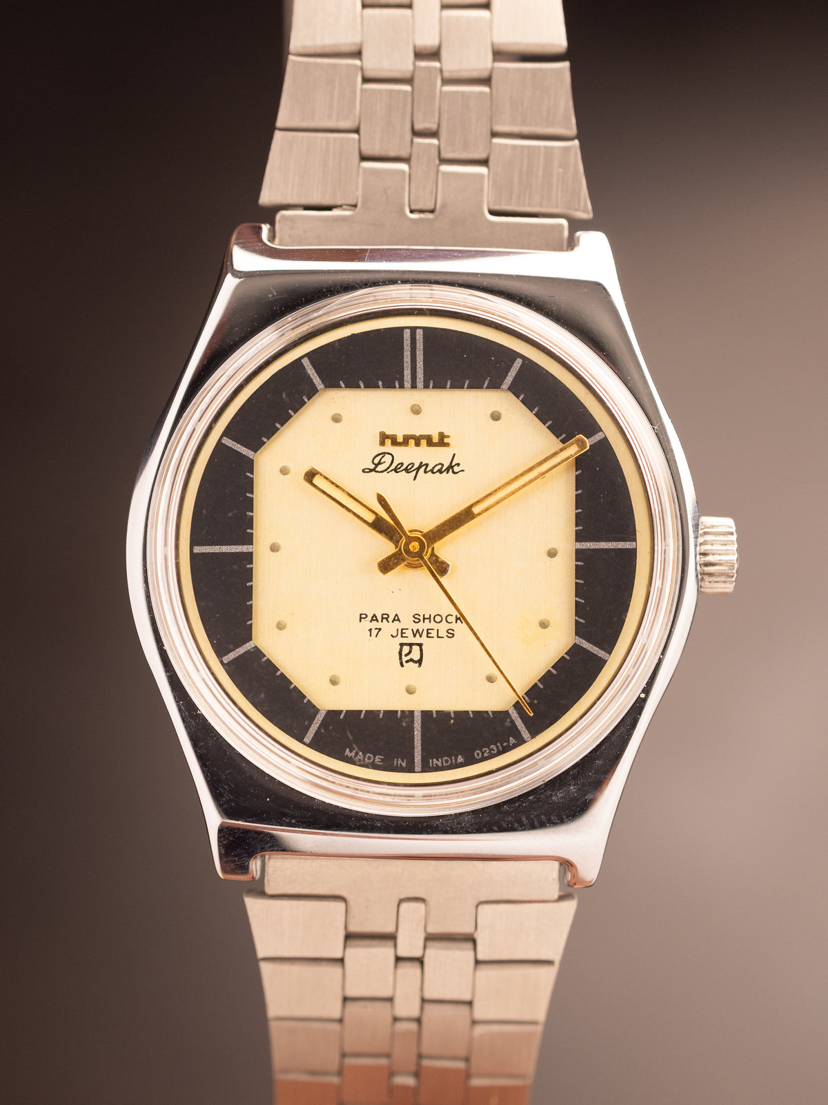HMT Deepak NOS Yellow Brown Dial ( 599070 )