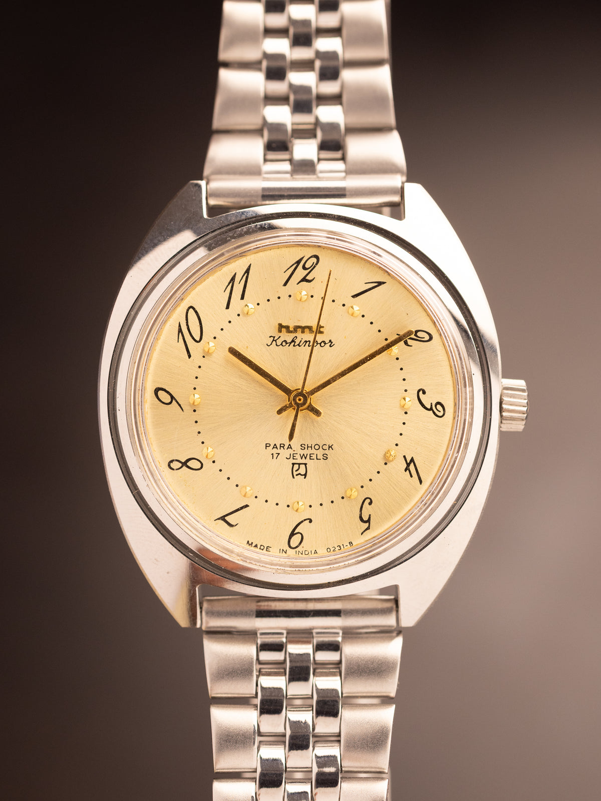 HMT Kohinoor Drunken Dial GOLD ( 503013 )