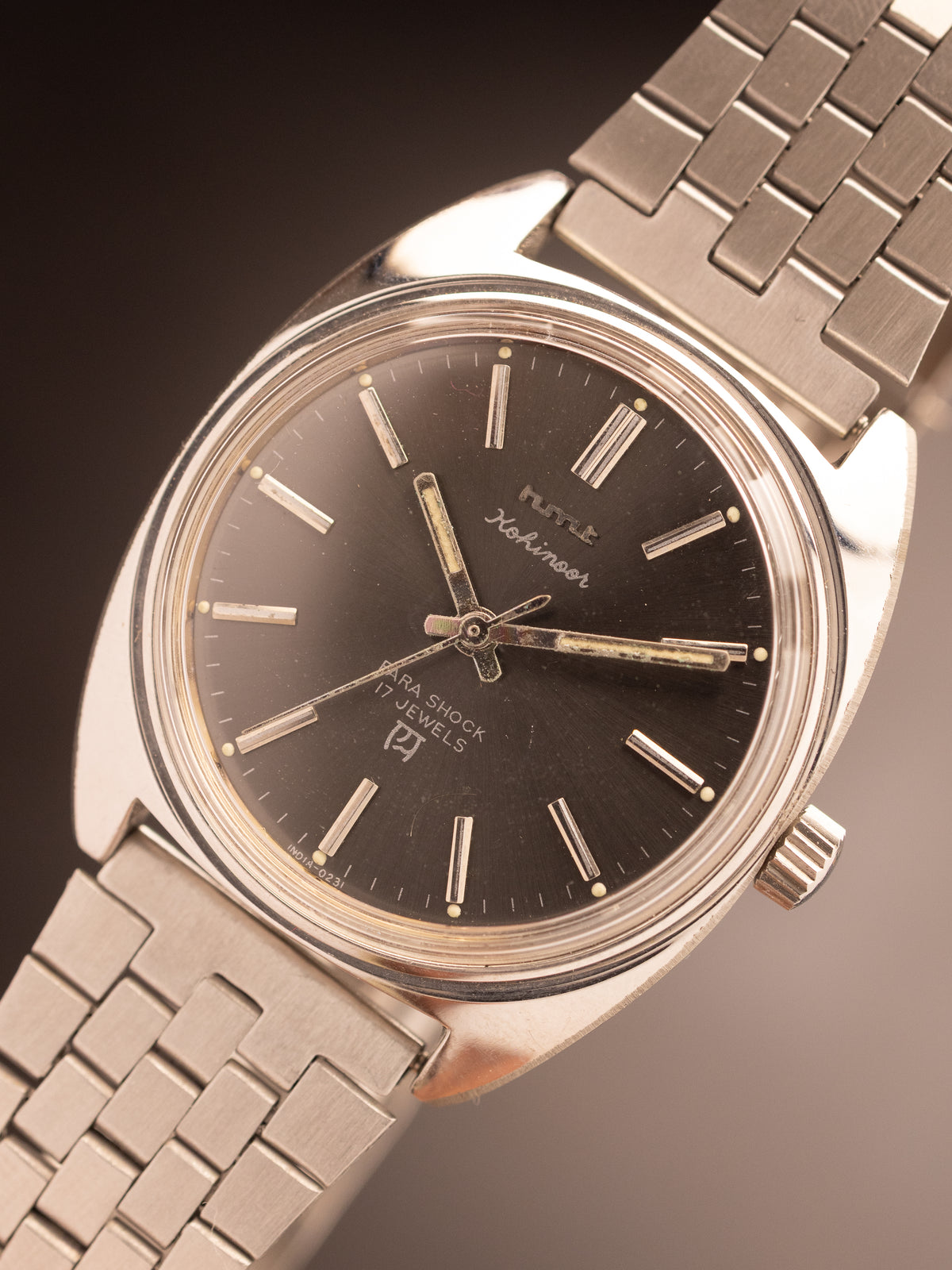 HMT Kohinoor Sunburst Grey Dial Super Mint ( 050696 )
