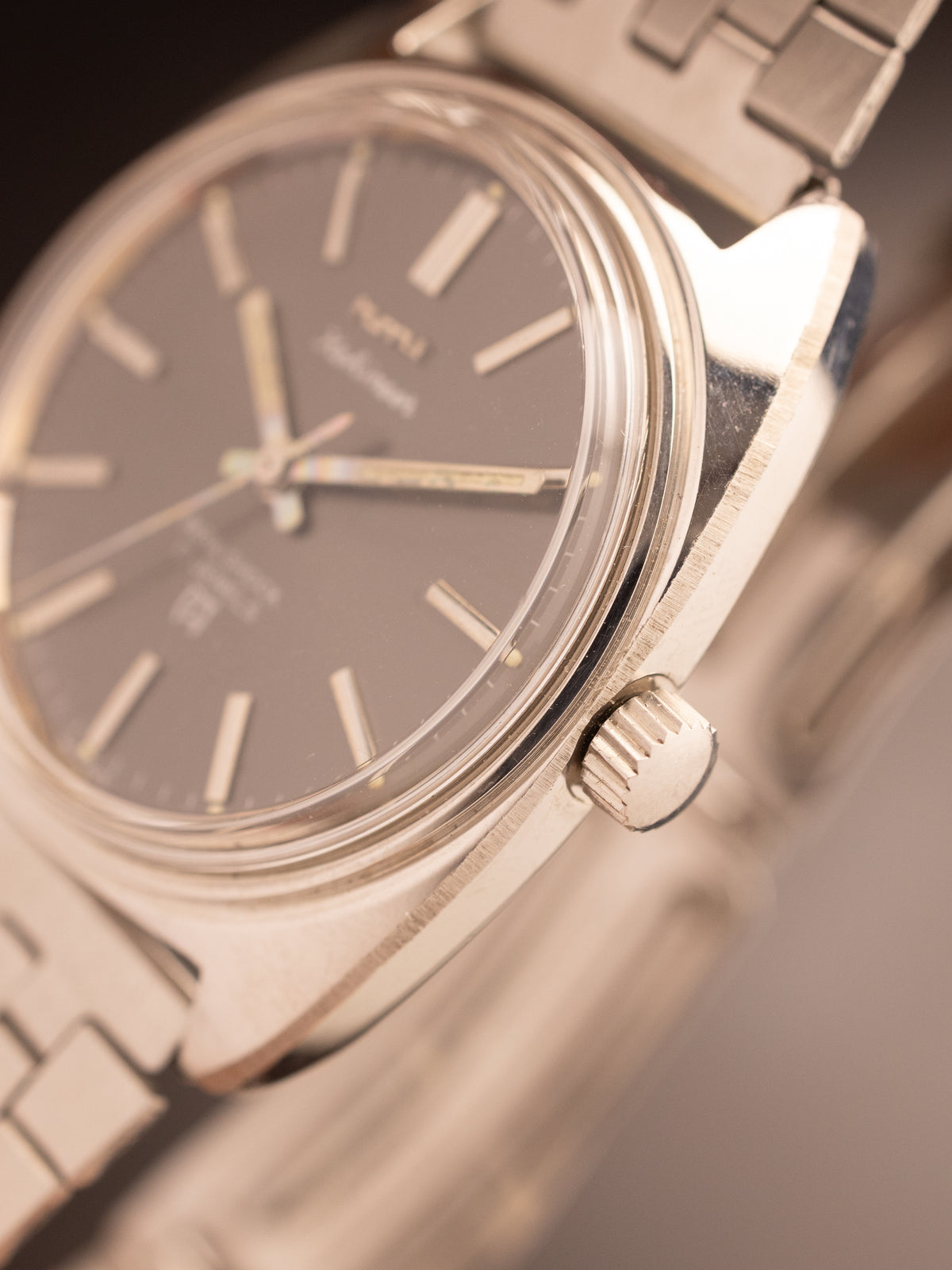 HMT Kohinoor Sunburst Grey Dial Super Mint ( 050696 )