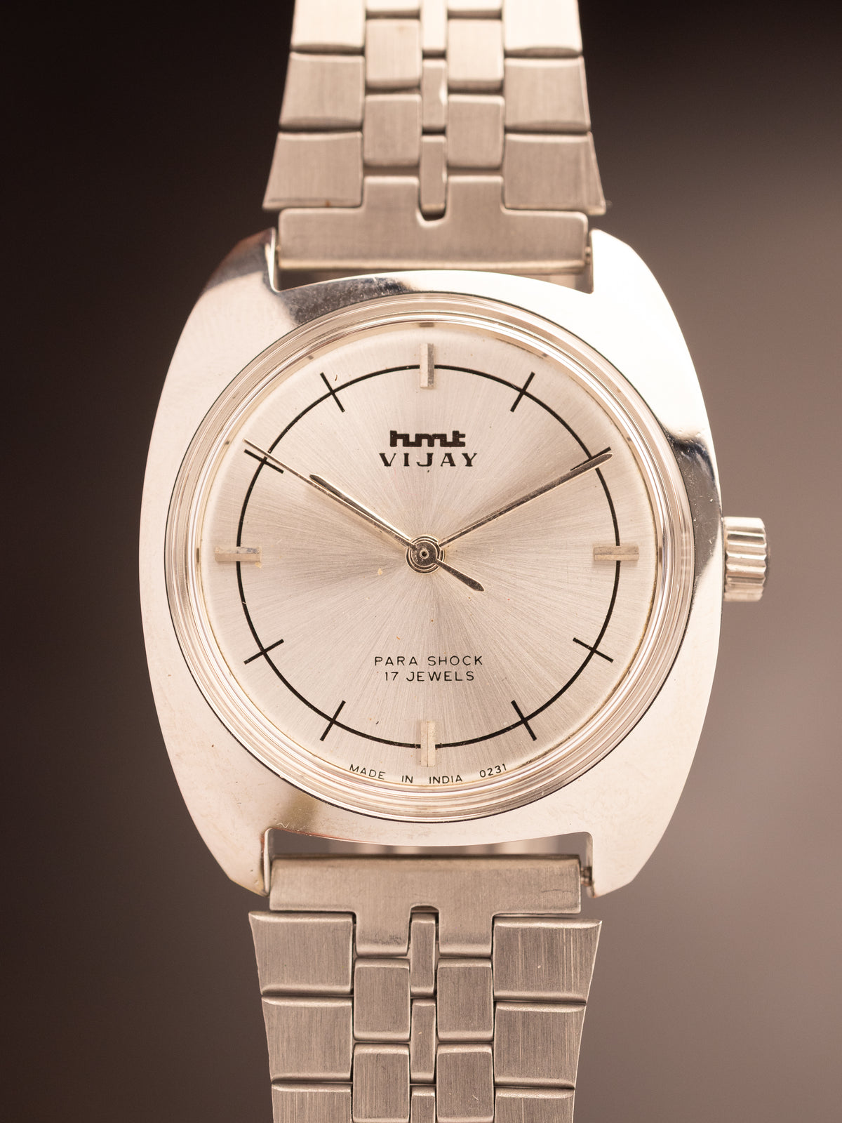 HMT Vijay Sunburst Silver Dial NOS ( 040311 )