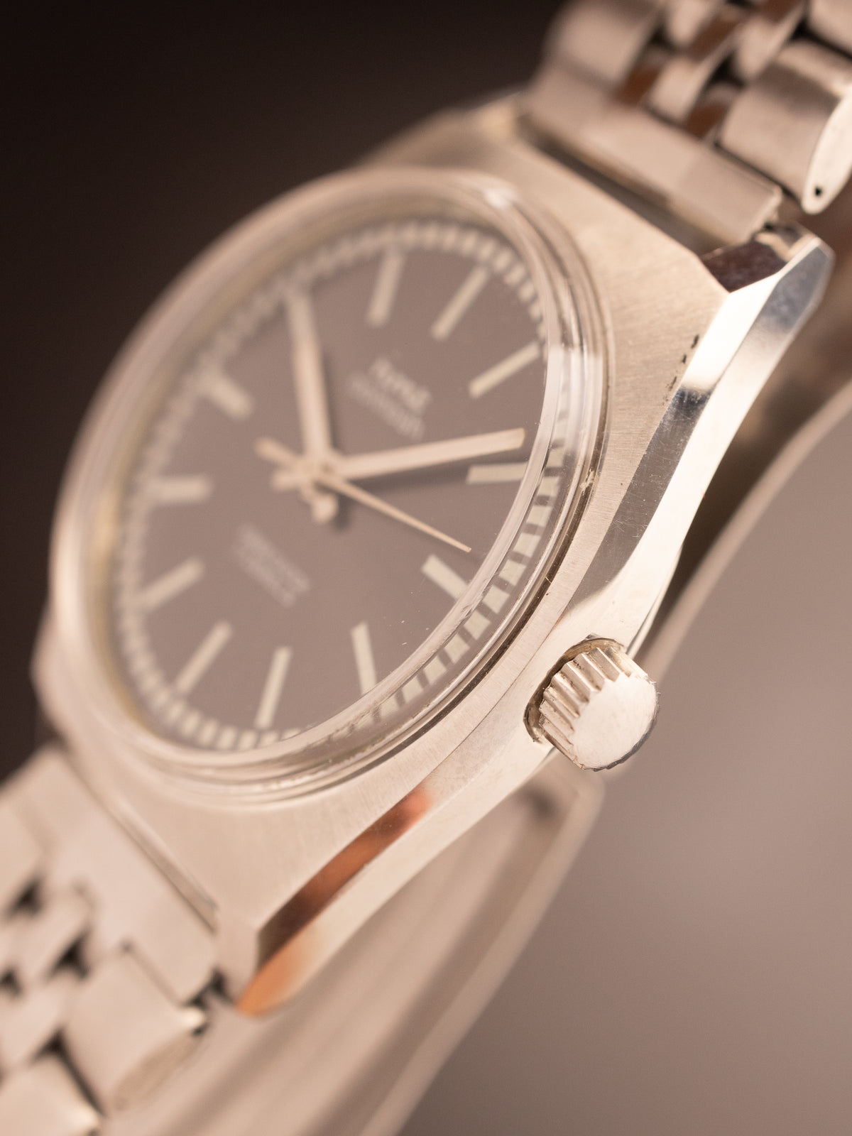 HMT Avinash Grey Dial NOS Stock Bracelet ( 130277 )
