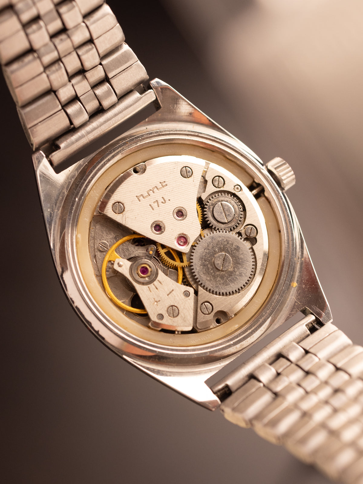 HMT Avinash Grey Dial NOS Stock Bracelet ( 130277 )