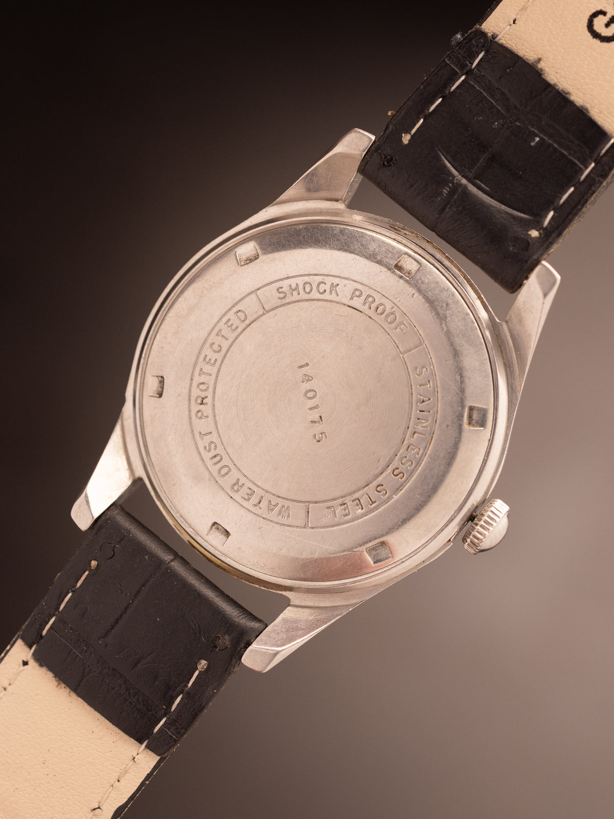 HMT Chinar Notebook White Dial Black Strap ( 140175 )