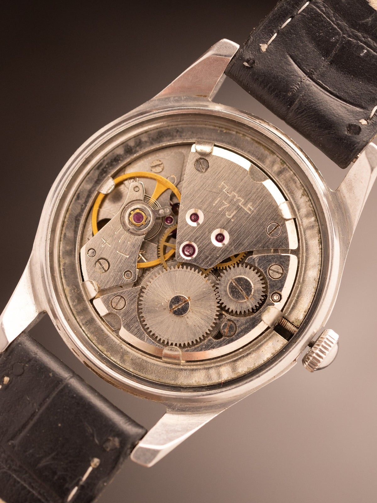 HMT Chinar Notebook White Dial Black Strap ( 140175 )