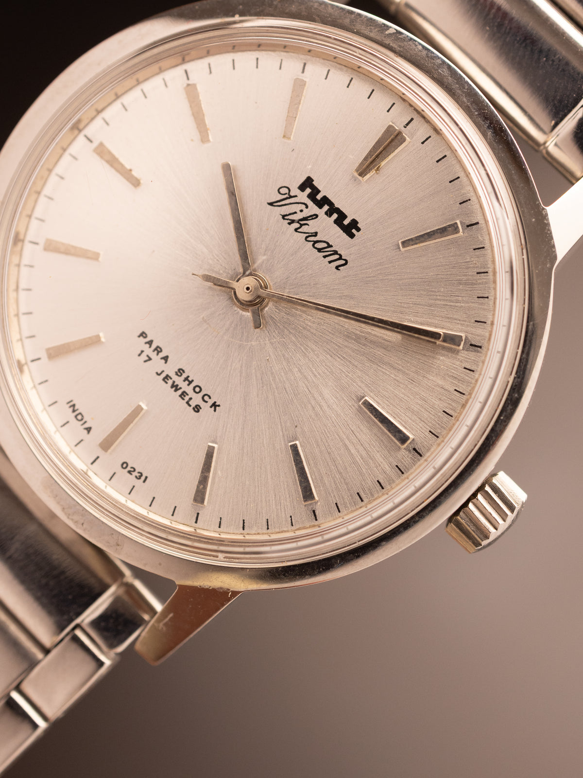 HMT Vikram Sunburst Silver Dial NOS ( 2092759 34-02 )
