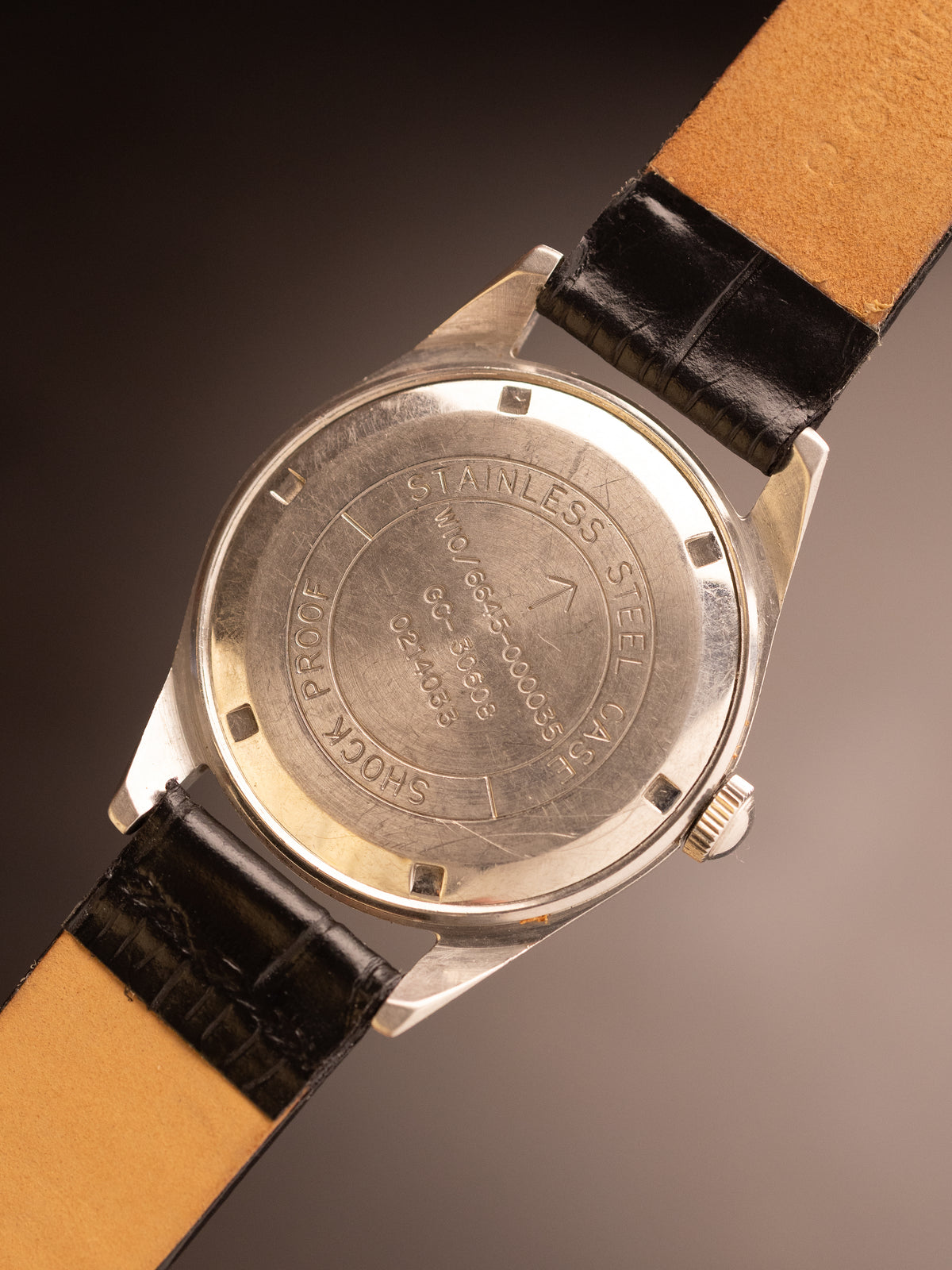 HMT Jawan Black Strap Dotted Dial 0214033 ( W10/6645-000035 GC-30606 ) Mint