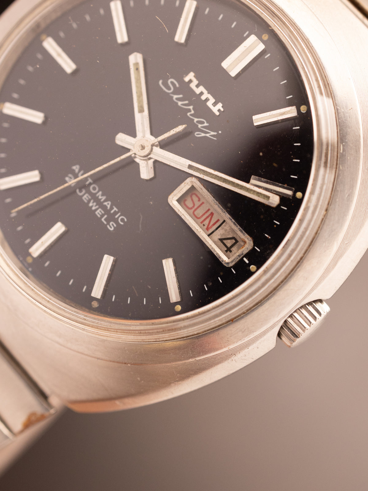 HMT Suraj Automatic Day Date Mint Black Dial (8223828)