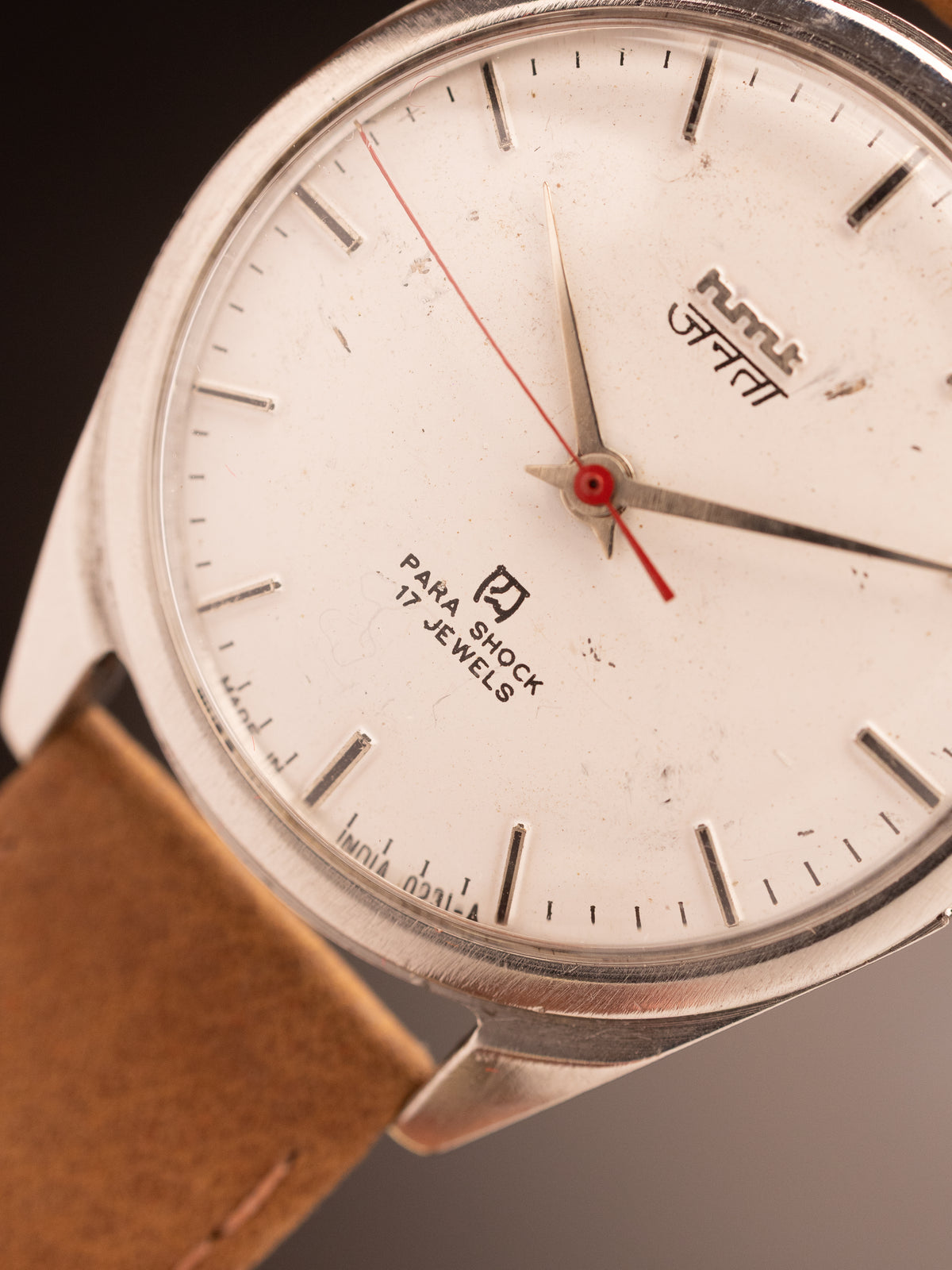 HMT Janata Hindi White Dial Mint Red Marker 2  ( 2092762 009-08  )