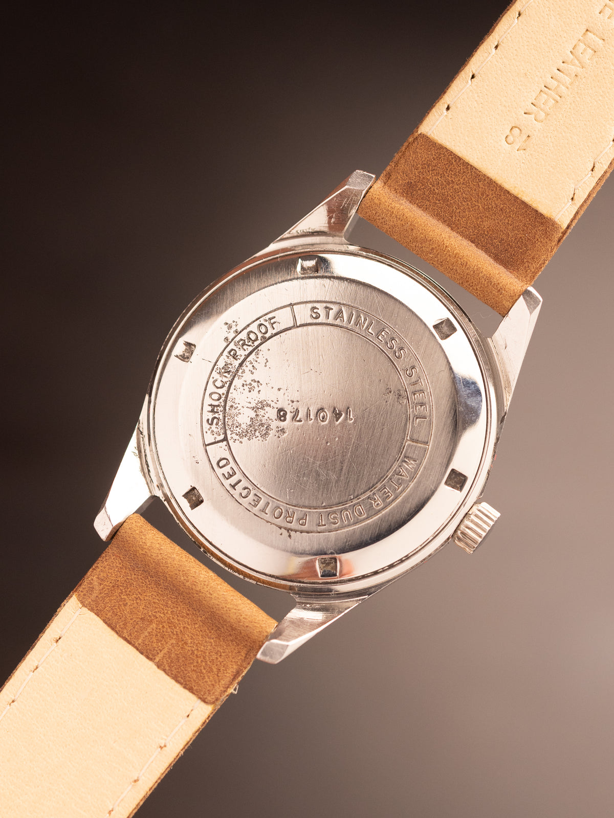 HMT Janata Art Deco Brown Strap ( 140178 )