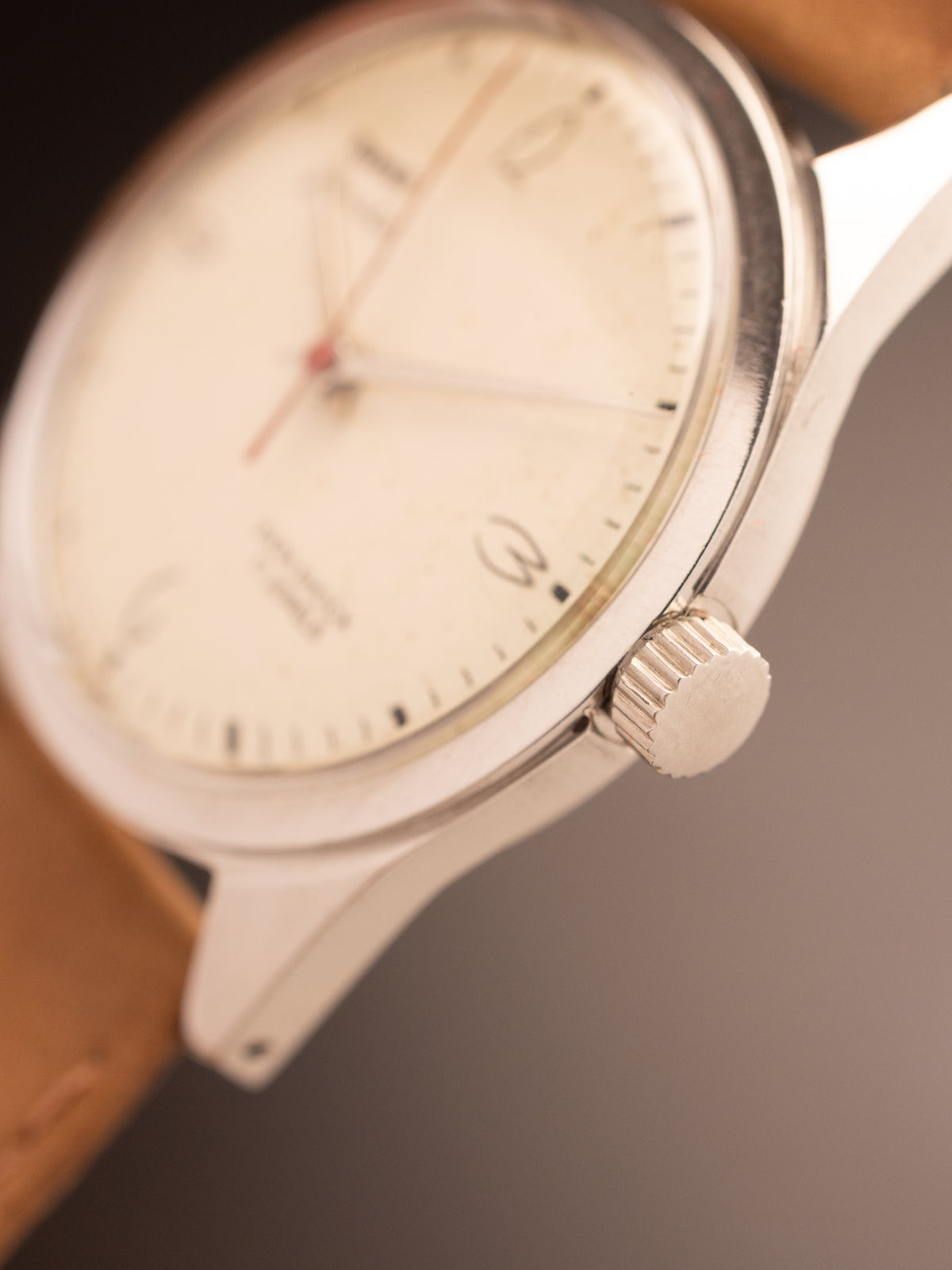 HMT Janata Art Deco Brown Strap ( 140178 )