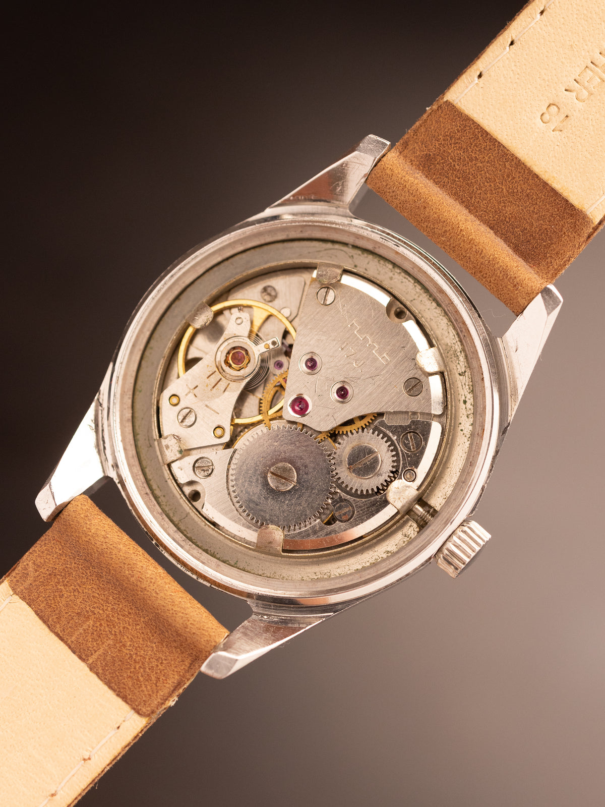 HMT Janata Art Deco Brown Strap ( 140178 )