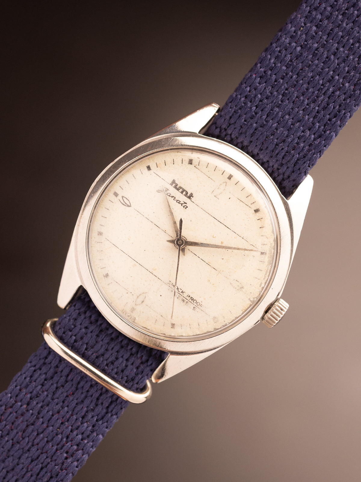 HMT Janata Art Deco Nato Strap ( 0393 )