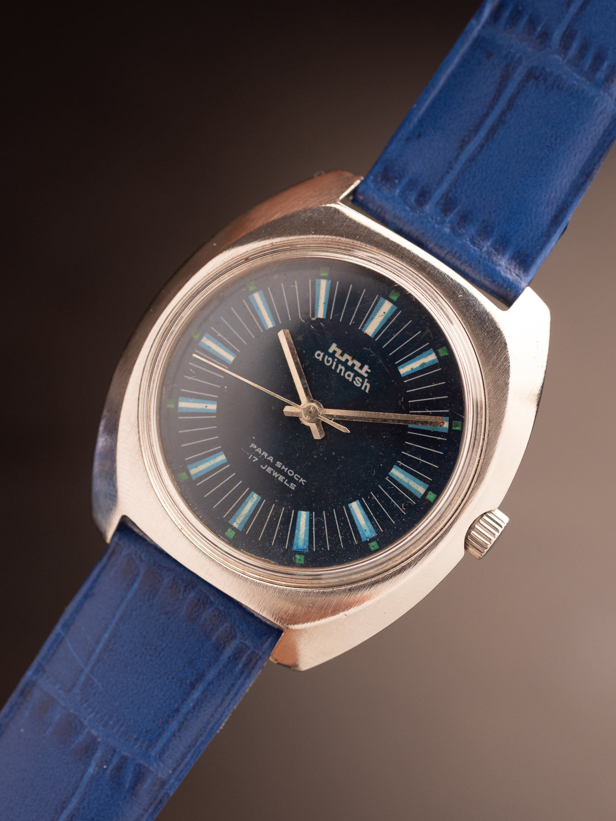 HMT Avinash Light Blue Super Mint Blue Strap ( 130877 )