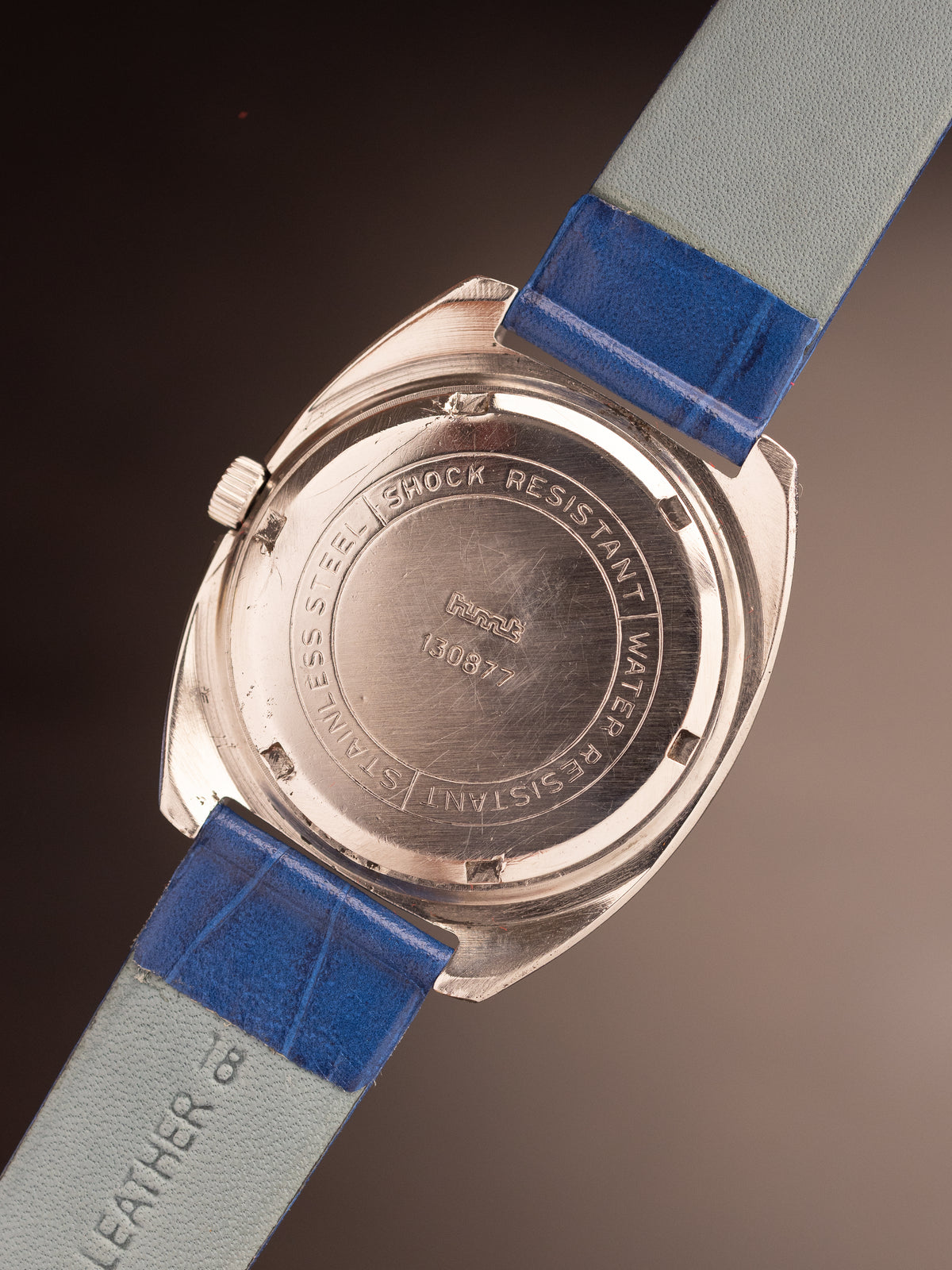 HMT Avinash Light Blue Super Mint Blue Strap ( 130877 )