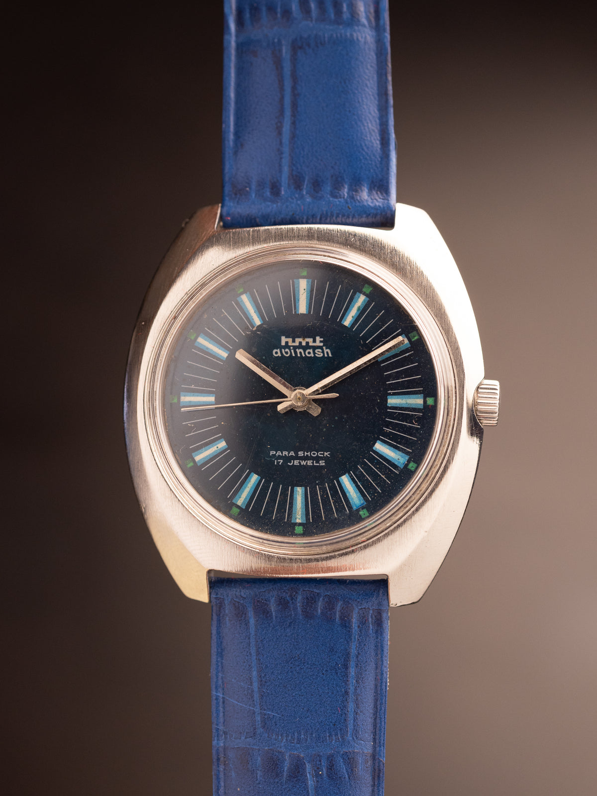 HMT Avinash Light Blue Super Mint Blue Strap ( 130877 )