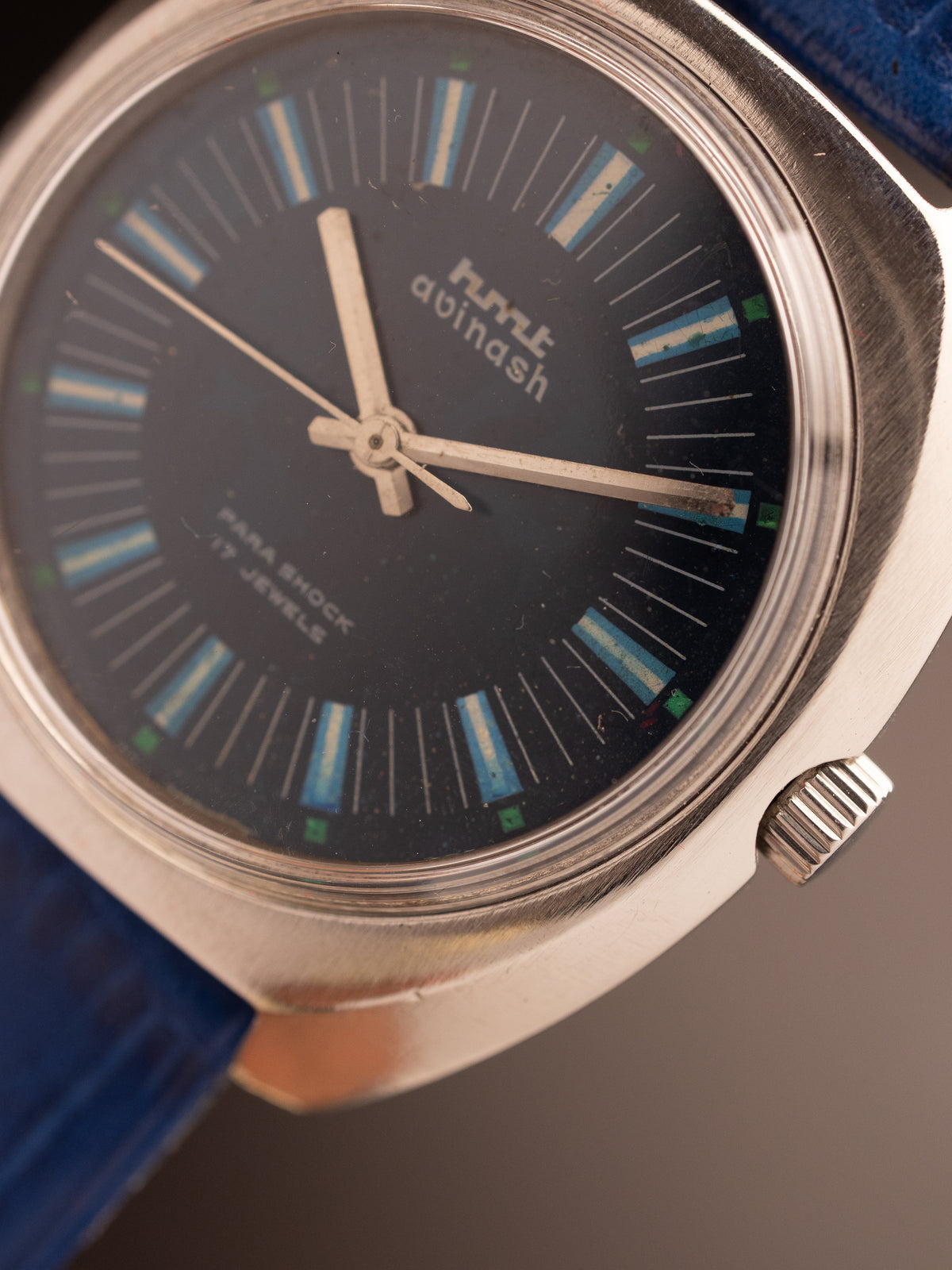 HMT Avinash Light Blue Super Mint Blue Strap ( 130877 )