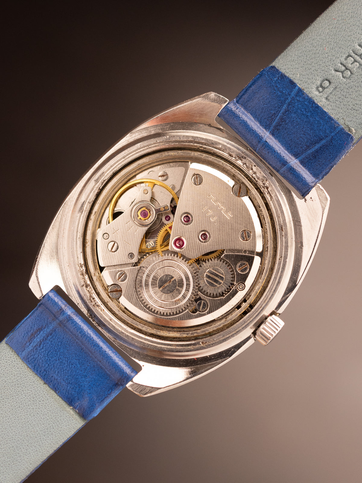 HMT Avinash Light Blue Super Mint Blue Strap ( 130877 )