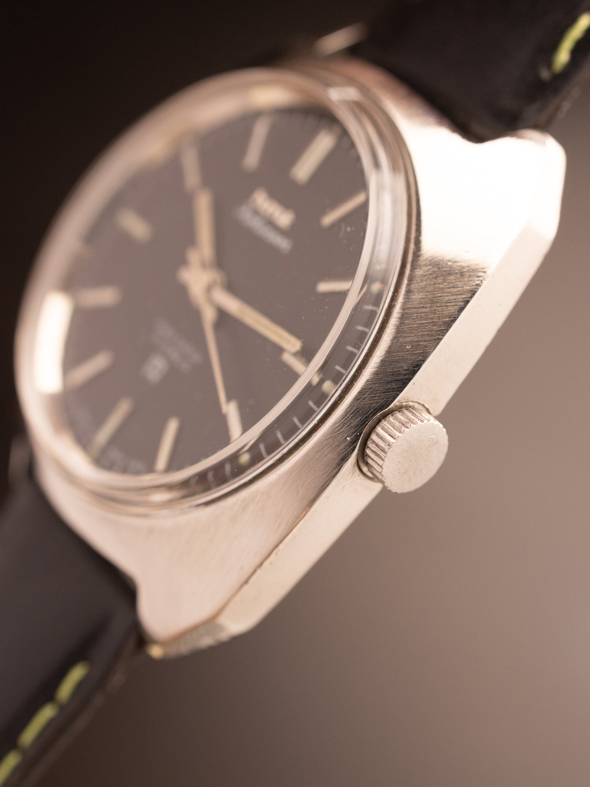 HMT Kohinoor Black Dial Black Strap Super Mint ( 040581 )