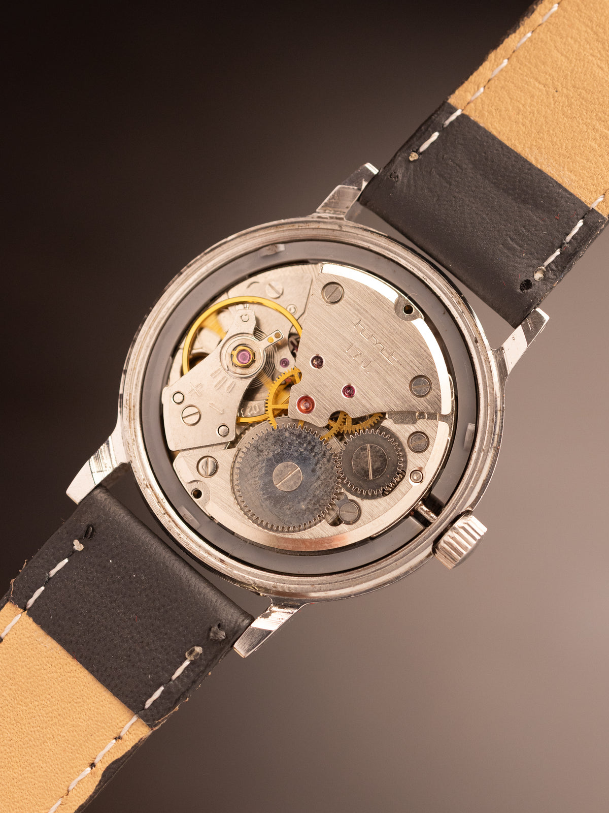 HMT Akash Black Dial Black Strap ( 417002 )