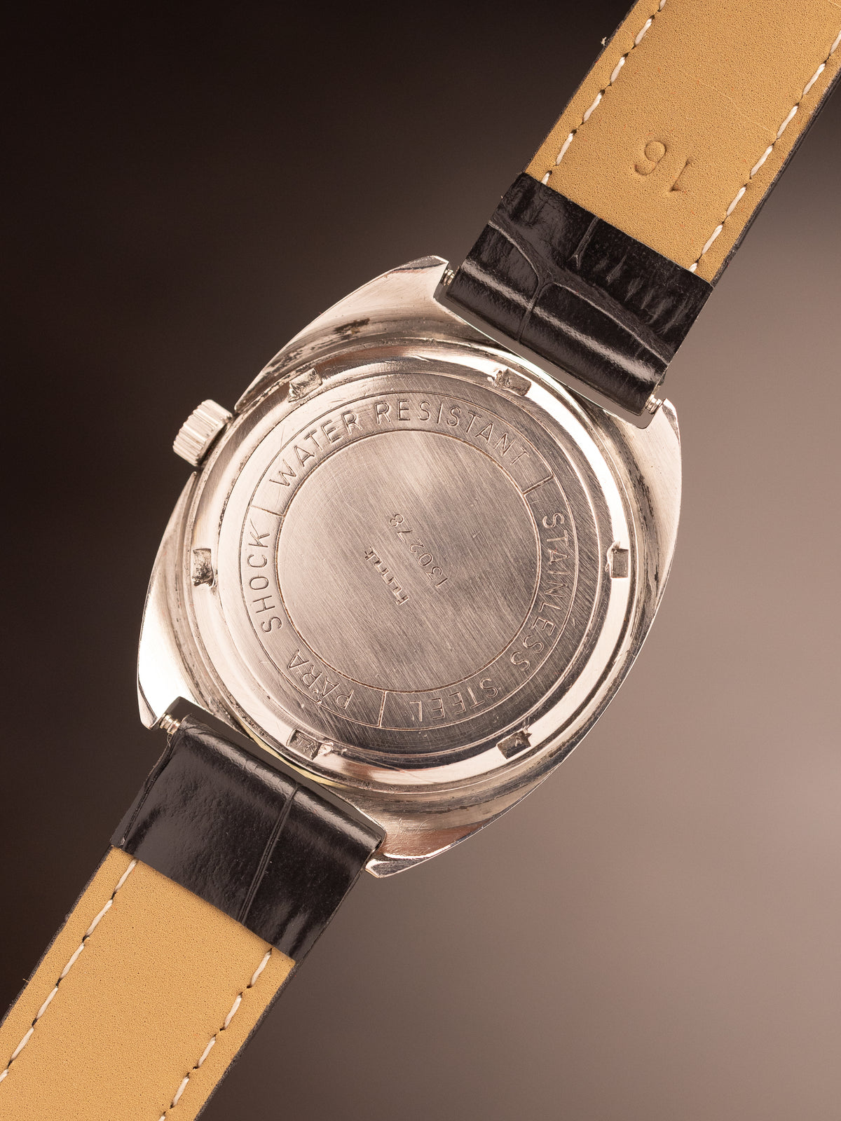 HMT Maruya Black Gold Dial Rare Mint ( 130278 )