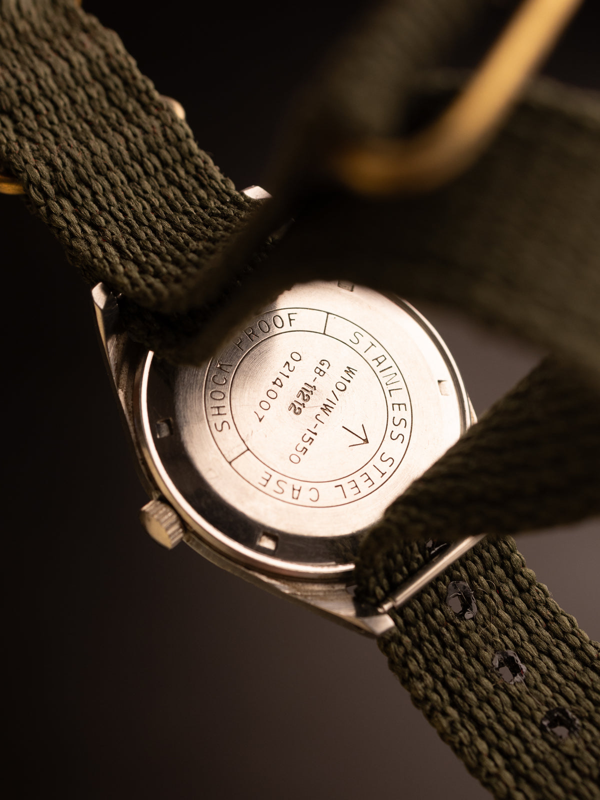 HMT Jawan Green Nato Strap 0214007 ( W10/IWJ-1150 GB 11212 )